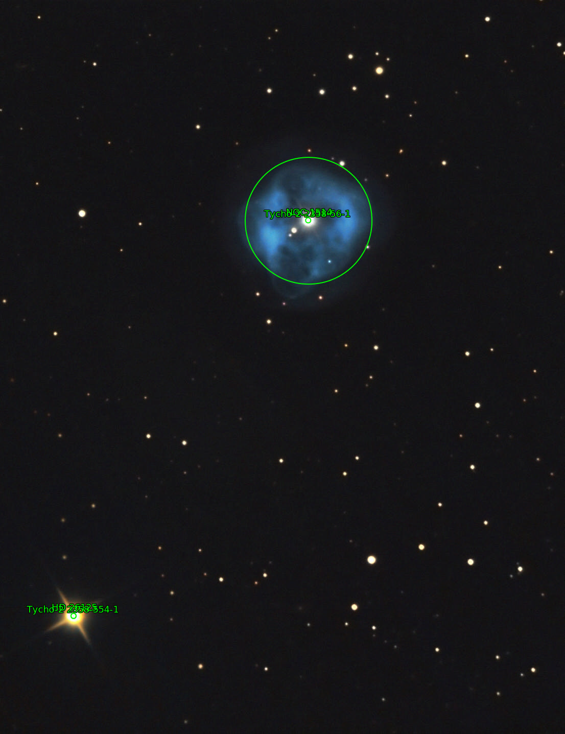 Sternkarten-Overlay (Astrometry.net)