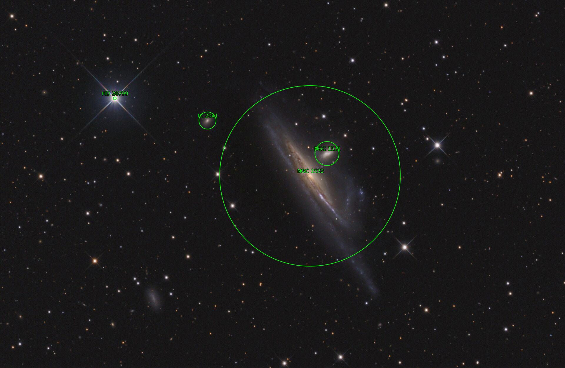 Sternkarten-Overlay (Astrometry.net)