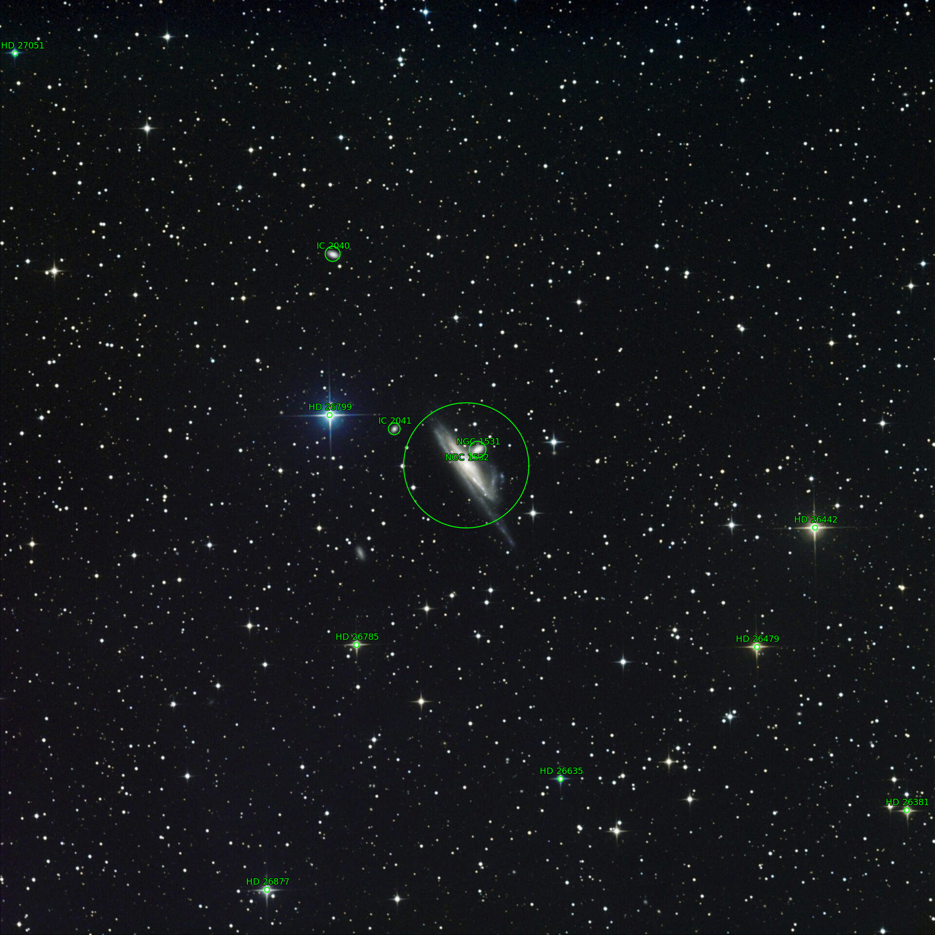 Sternkarten-Overlay (Astrometry.net)