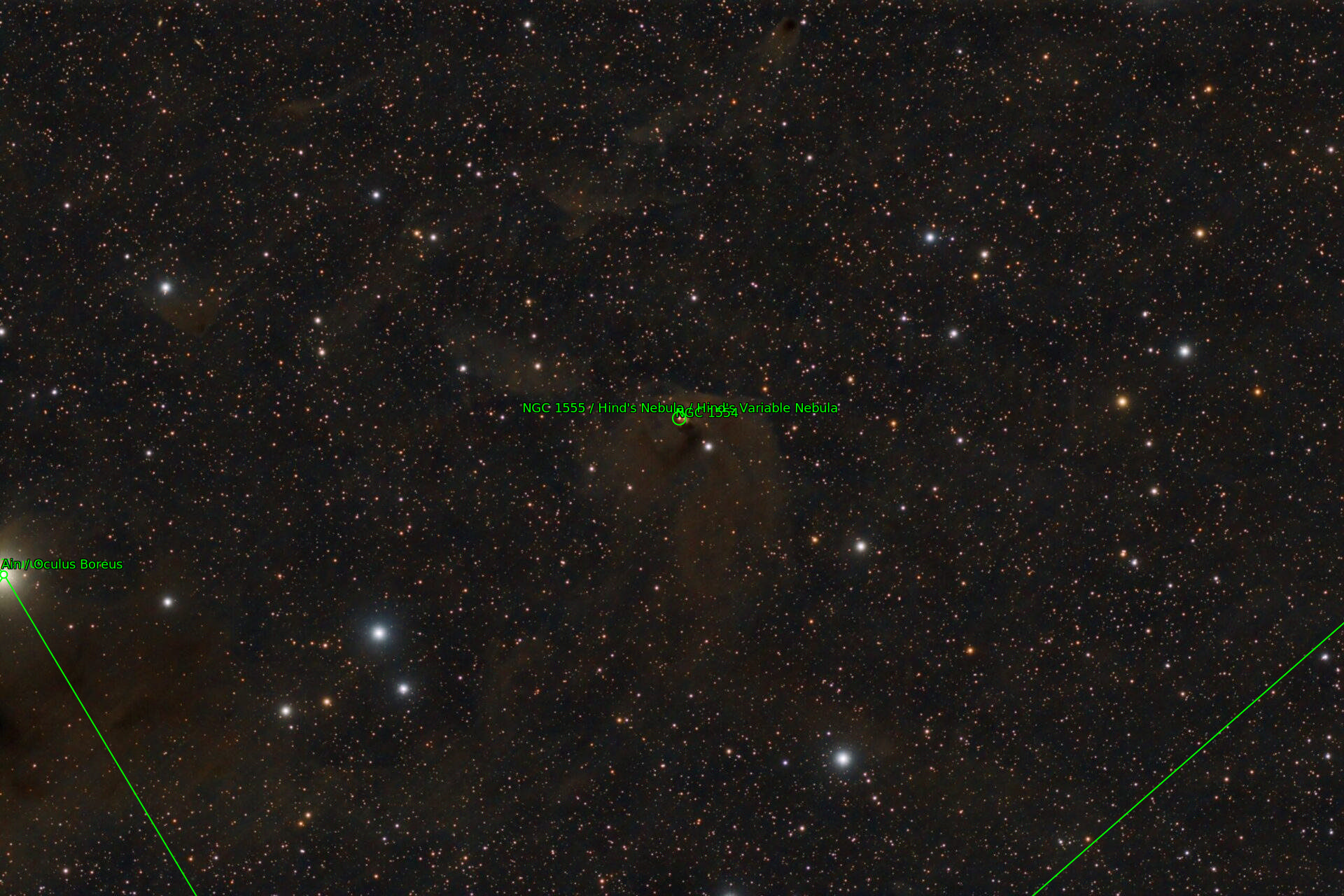 Sternkarten-Overlay (Astrometry.net)