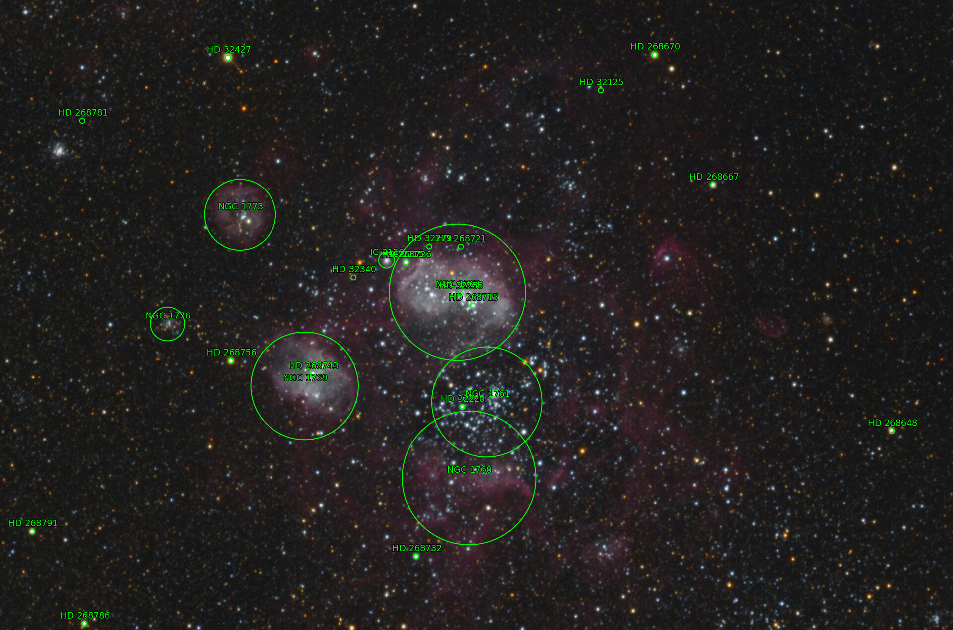 Sternkarten-Overlay (Astrometry.net)