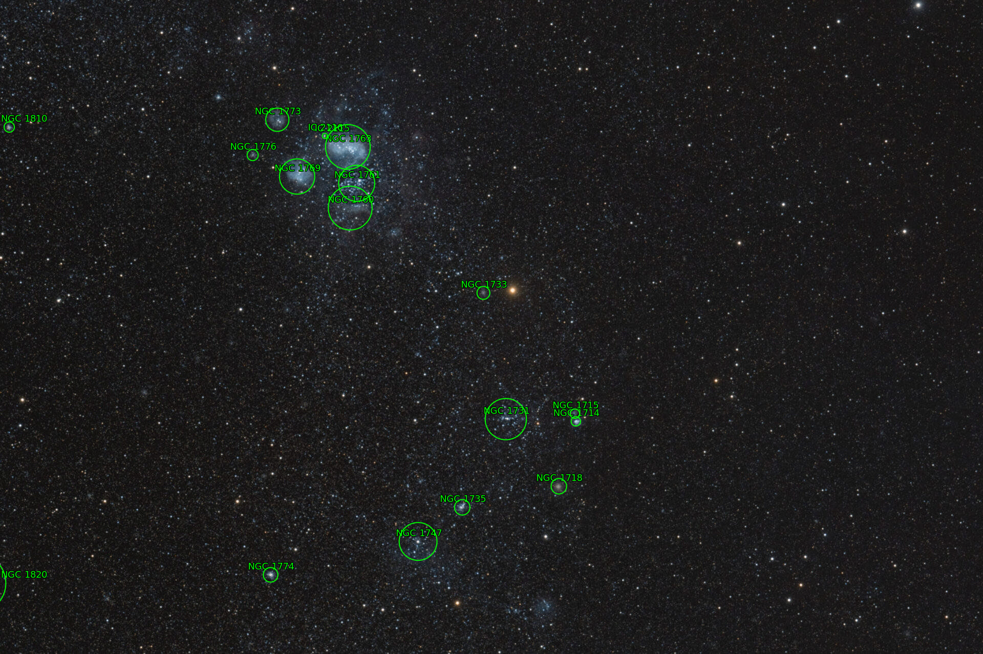 Sternkarten-Overlay (Astrometry.net)