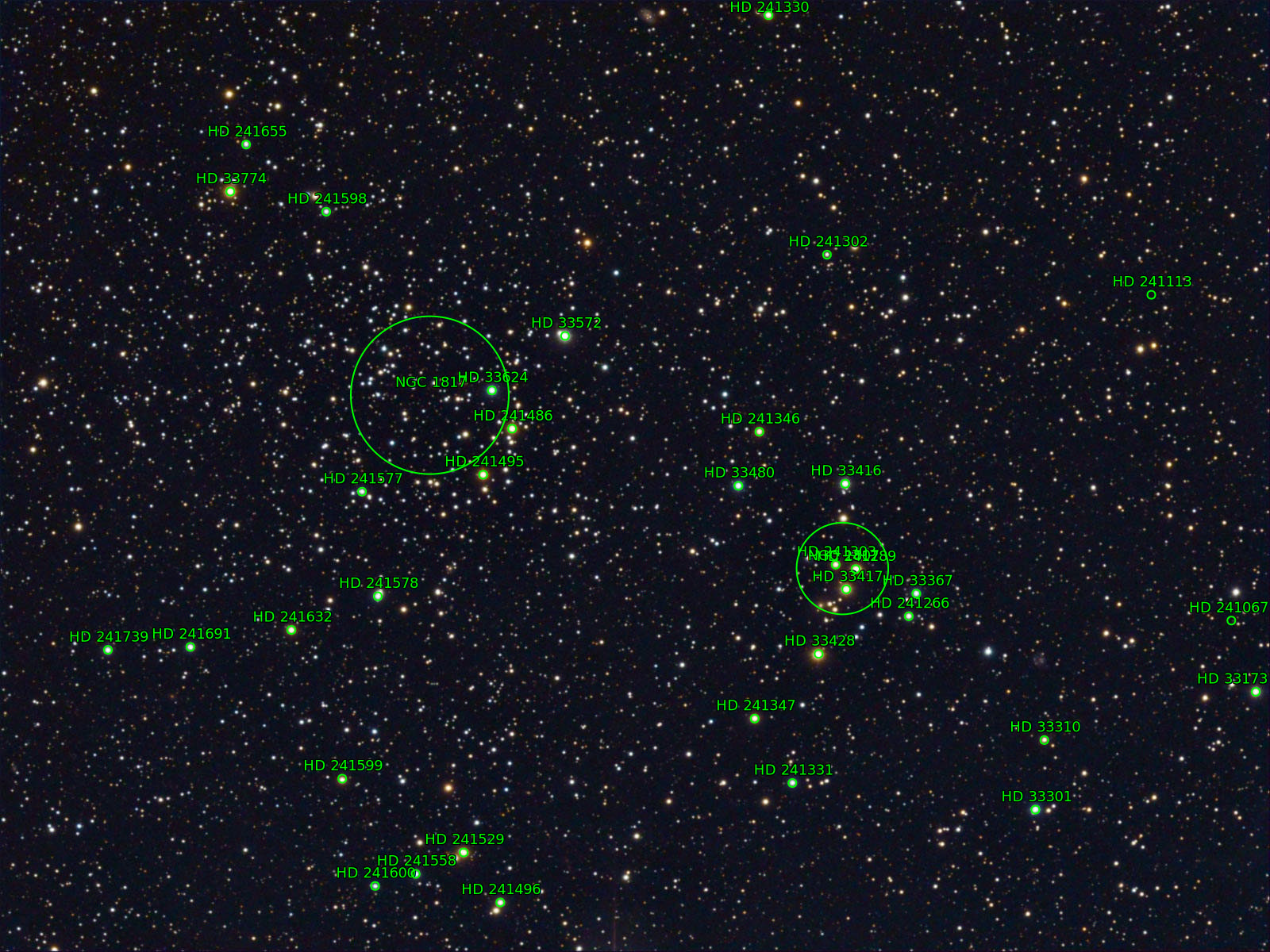 Sternkarten-Overlay (Astrometry.net)
