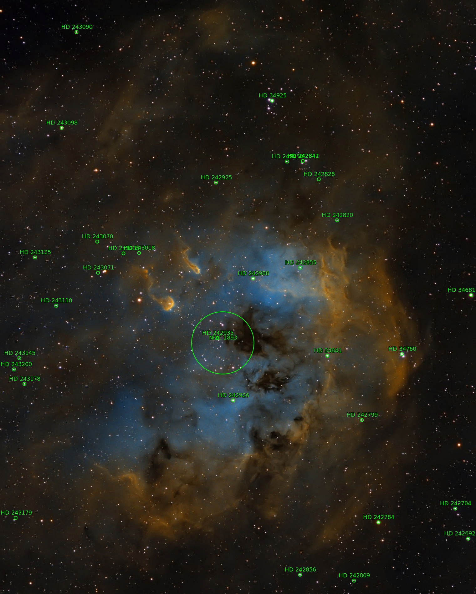 Sternkarten-Overlay (Astrometry.net)
