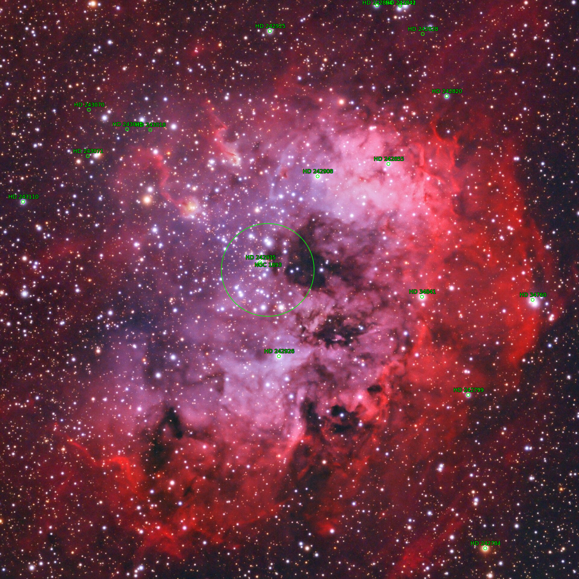 Sternkarten-Overlay (Astrometry.net)