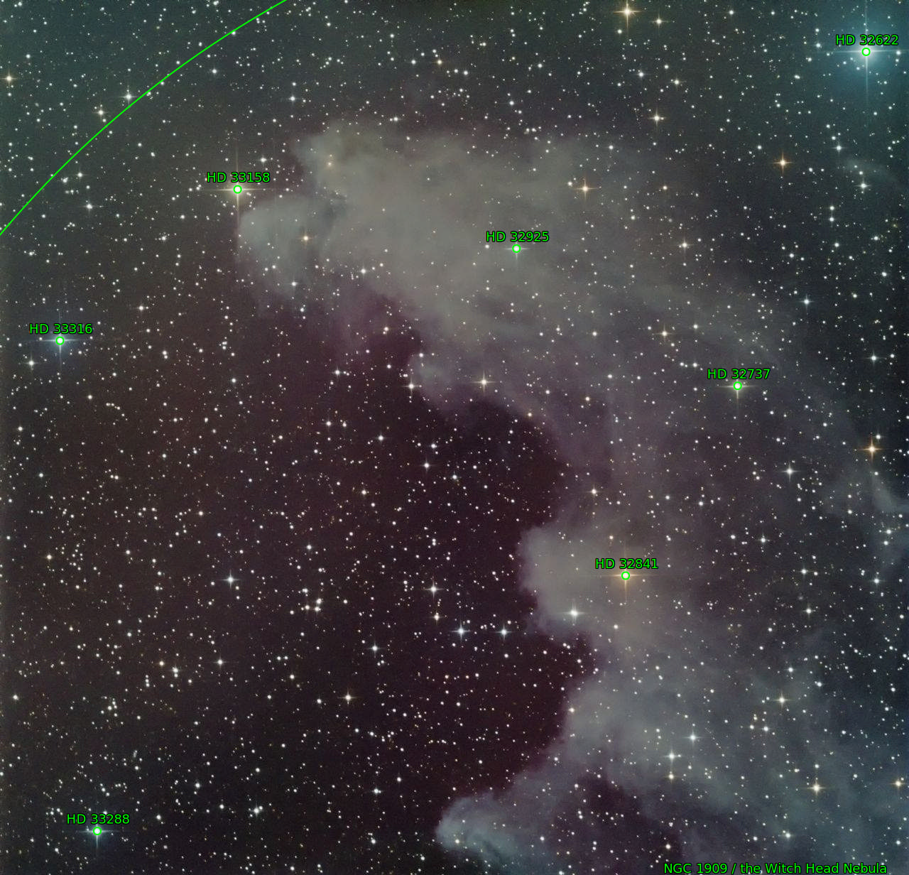 Sternkarten-Overlay (Astrometry.net)