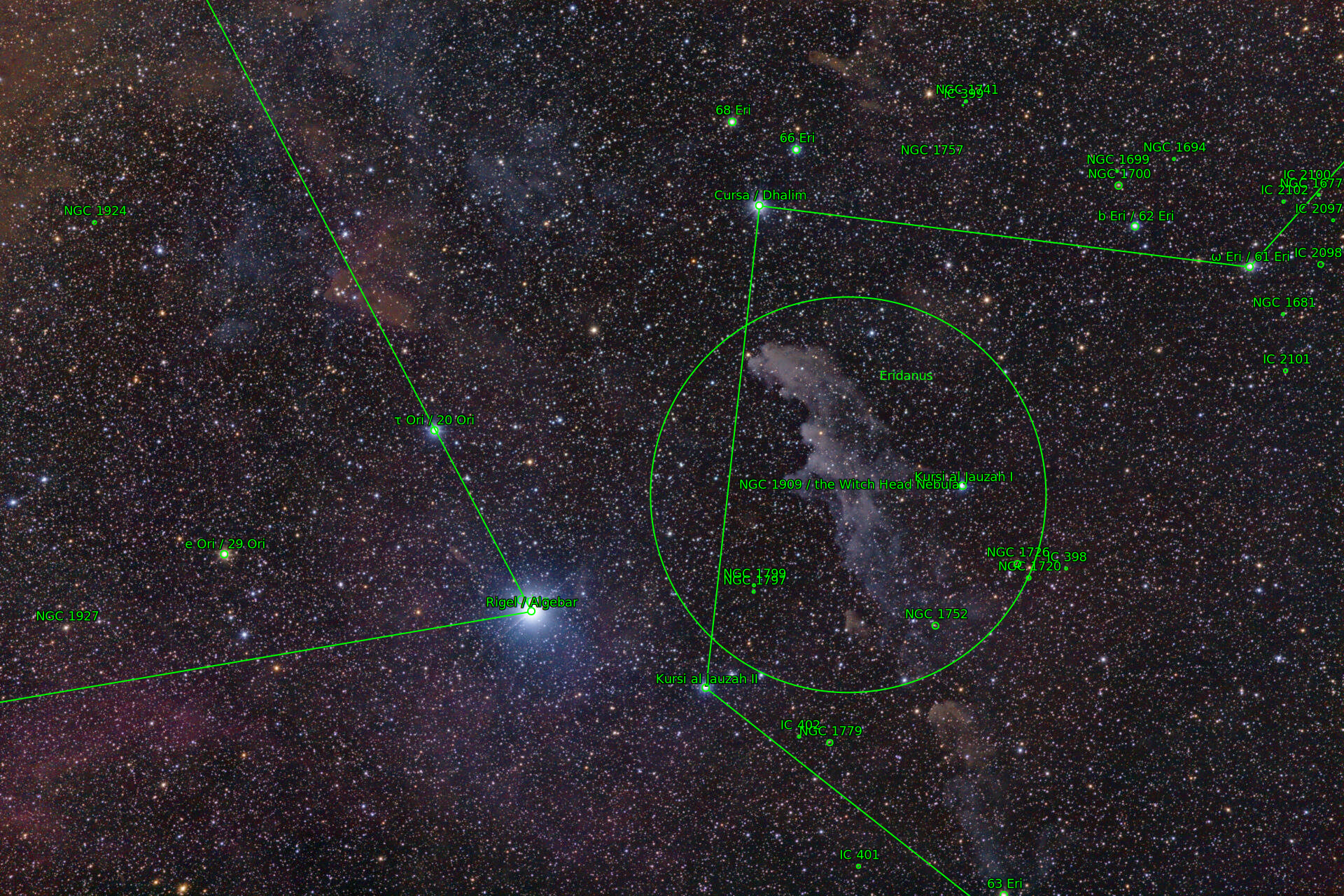 Sternkarten-Overlay (Astrometry.net)