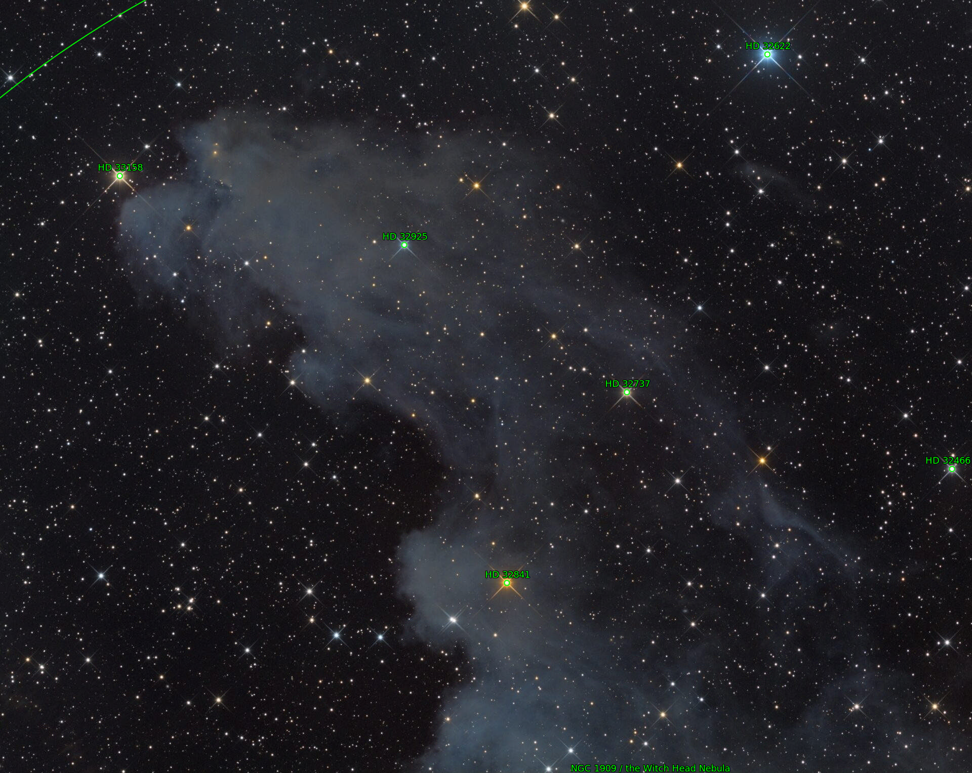 Sternkarten-Overlay (Astrometry.net)