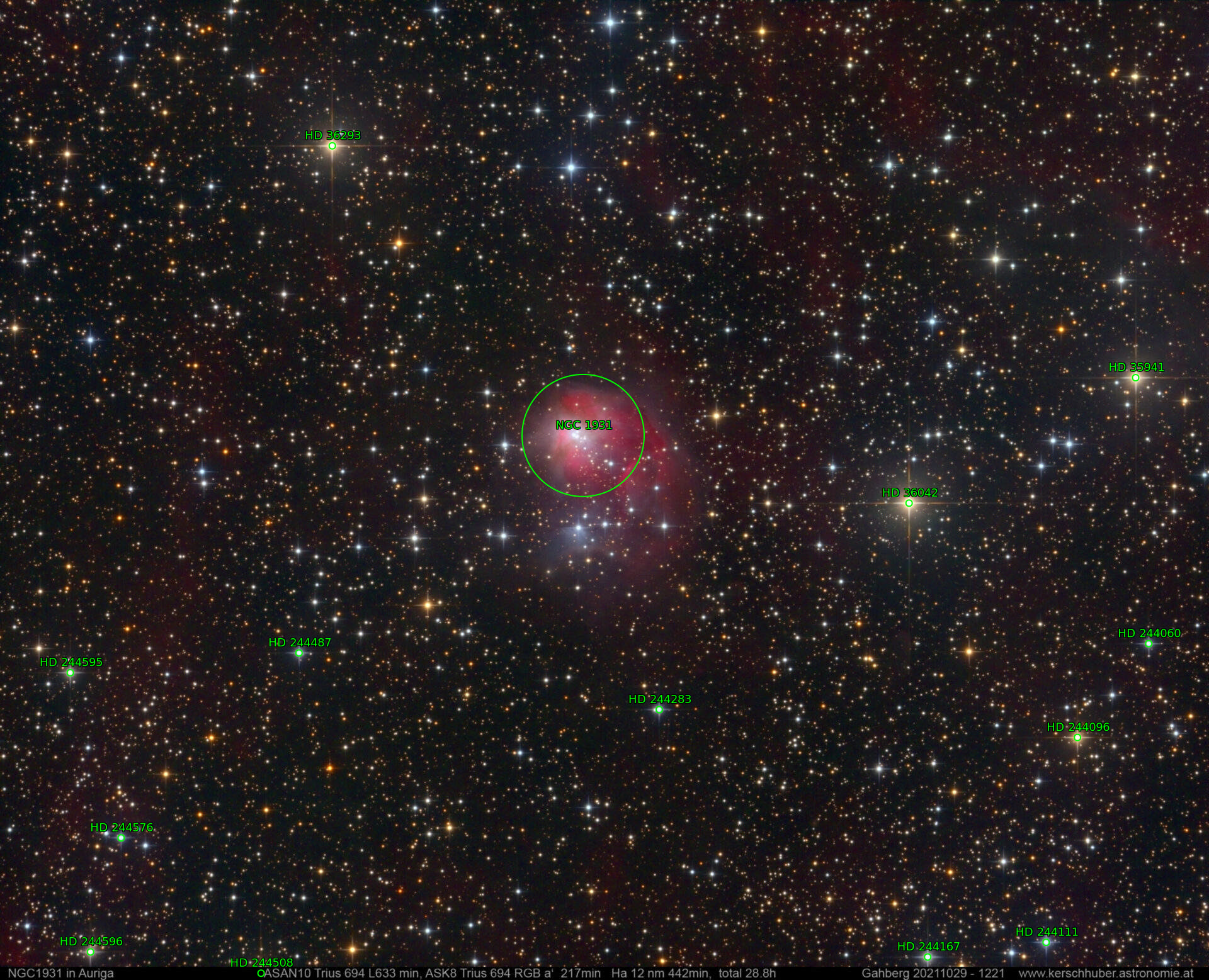 Sternkarten-Overlay (Astrometry.net)