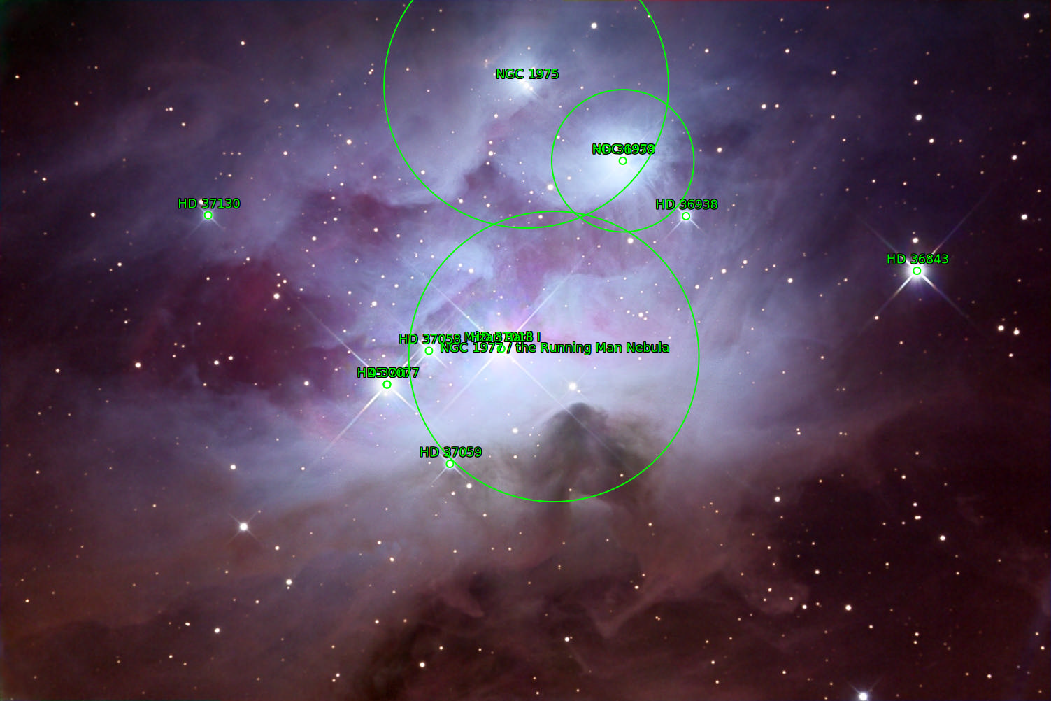Sternkarten-Overlay (Astrometry.net)