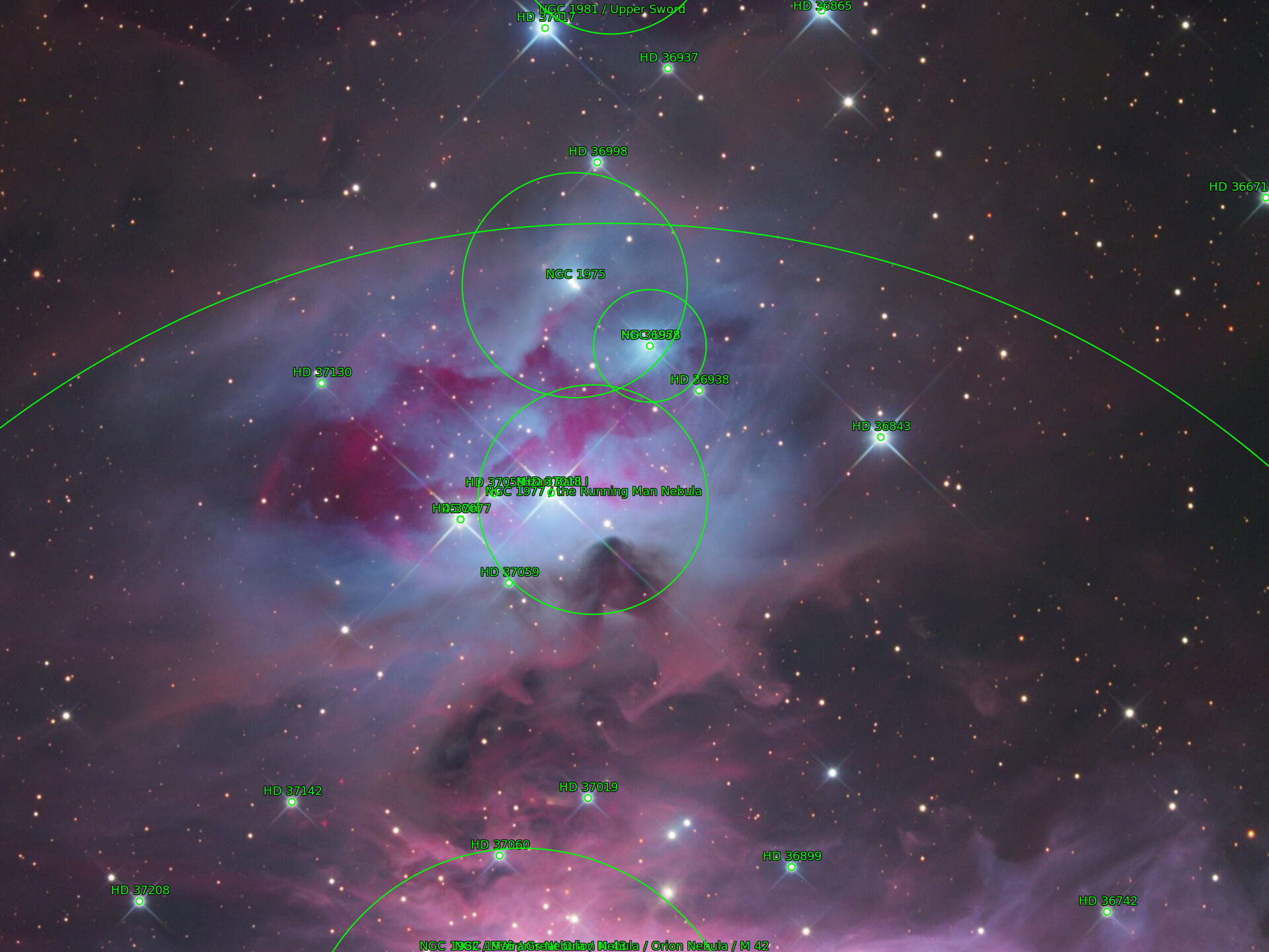 Sternkarten-Overlay (Astrometry.net)