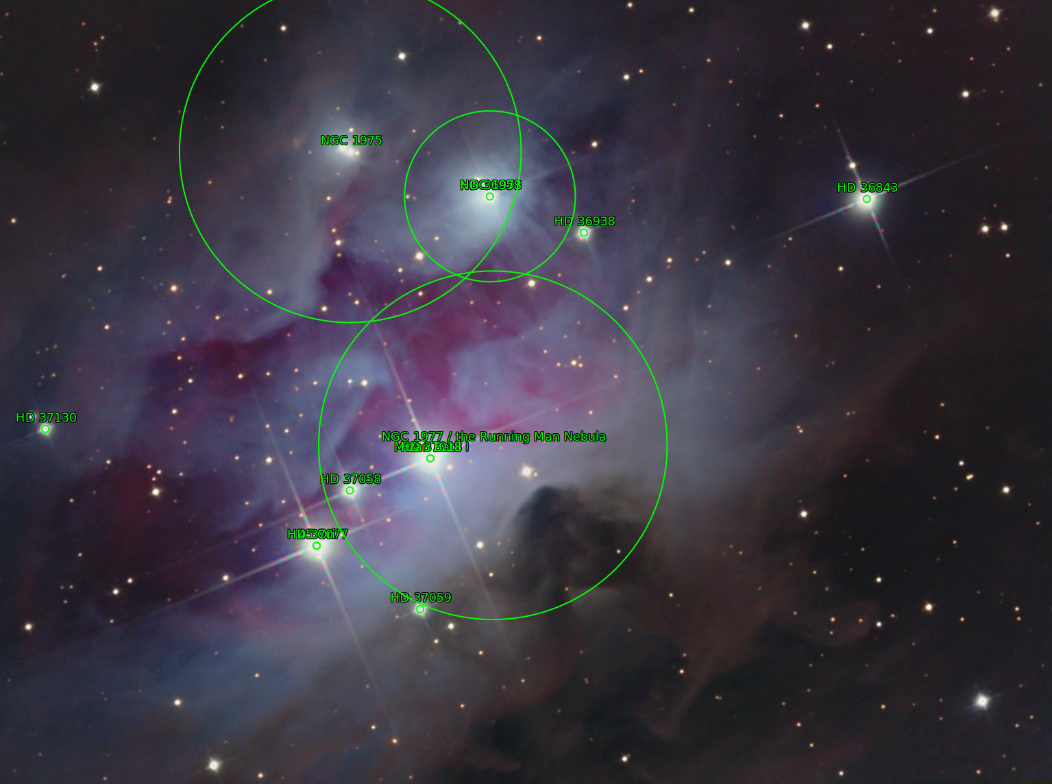 Sternkarten-Overlay (Astrometry.net)