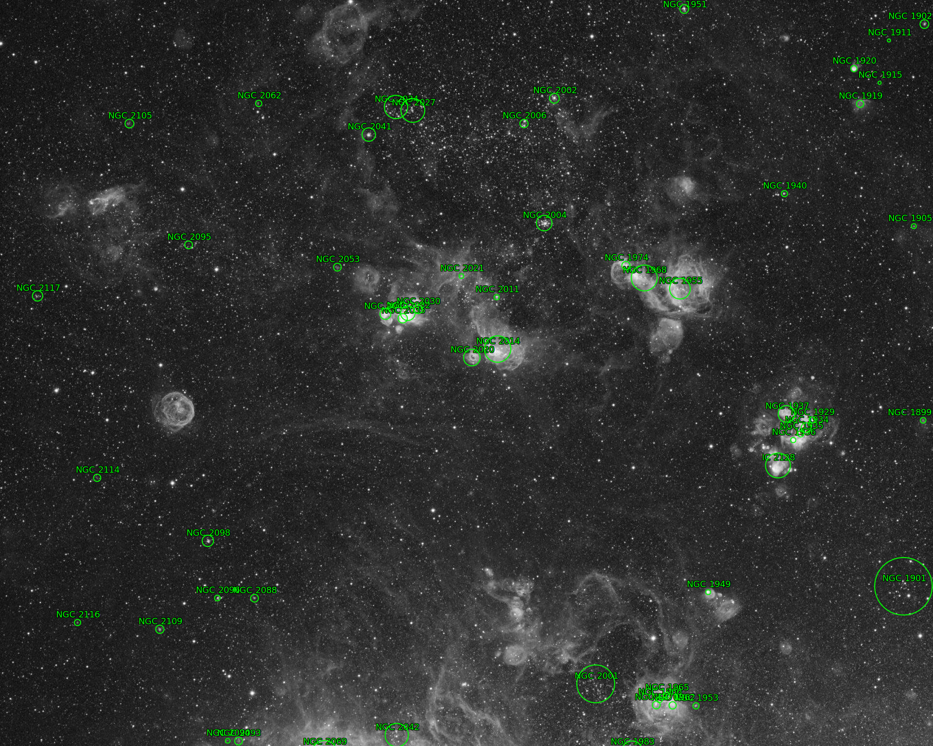 Sternkarten-Overlay (Astrometry.net)