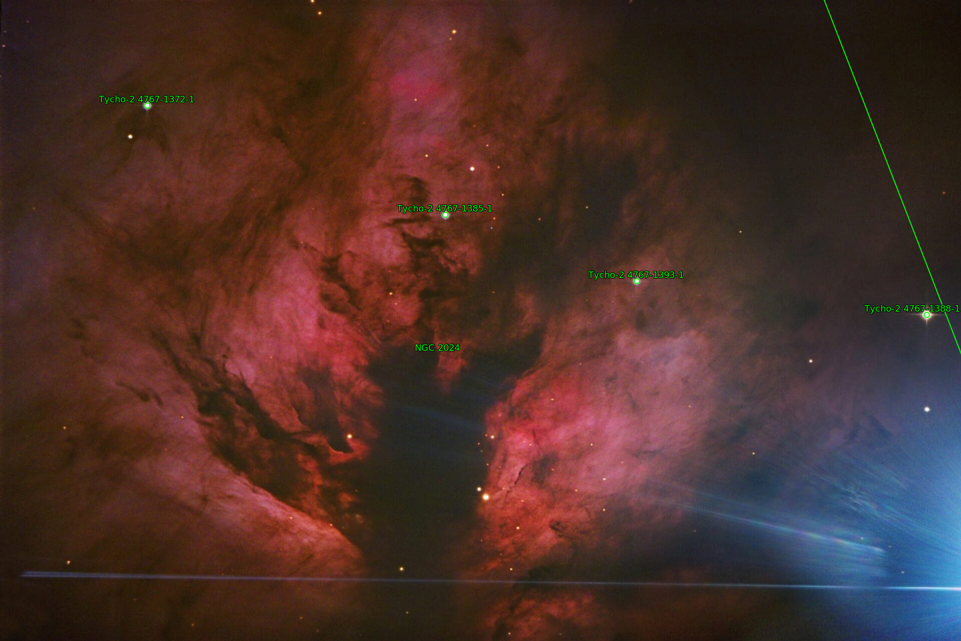 Sternkarten-Overlay (Astrometry.net)