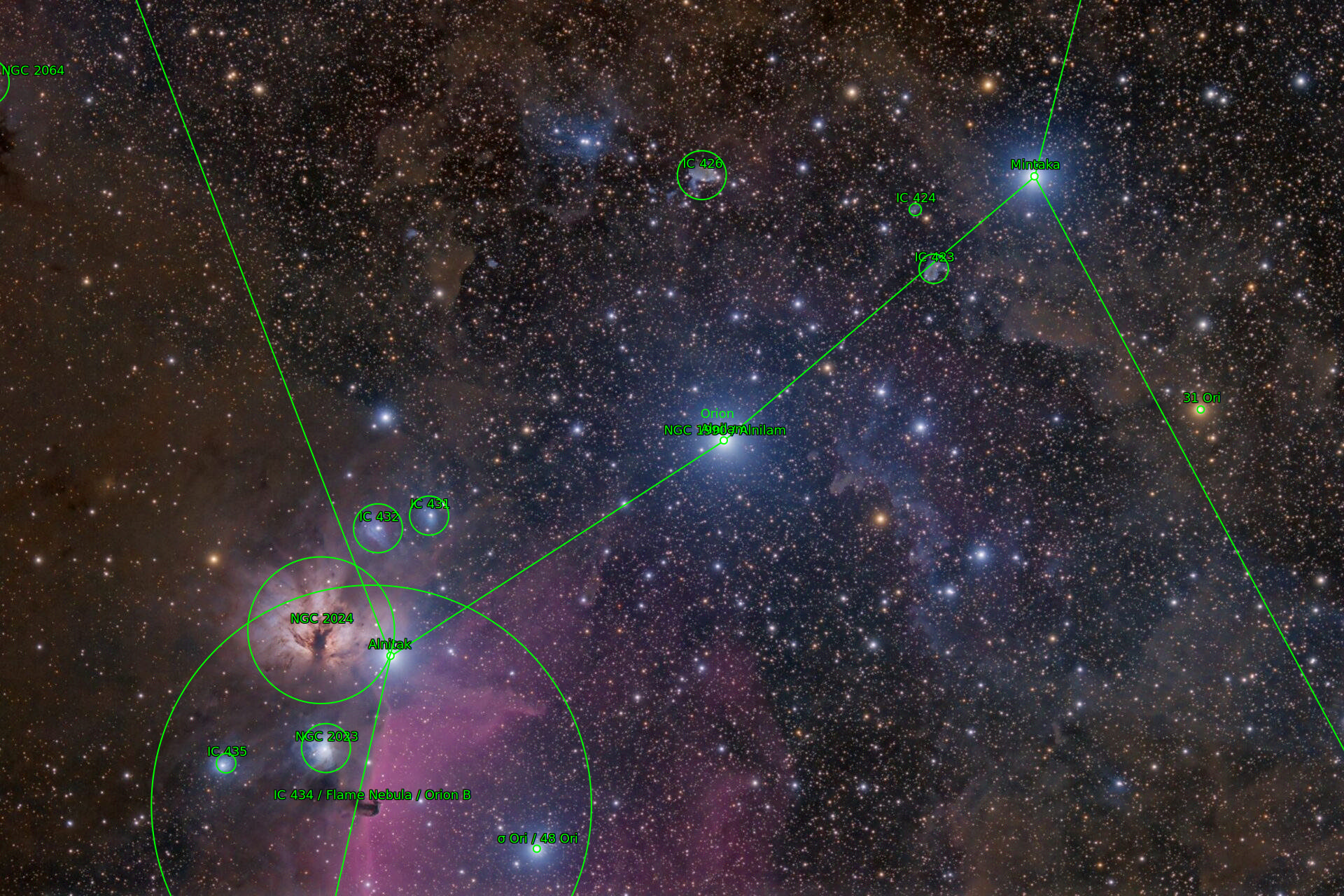Sternkarten-Overlay (Astrometry.net)