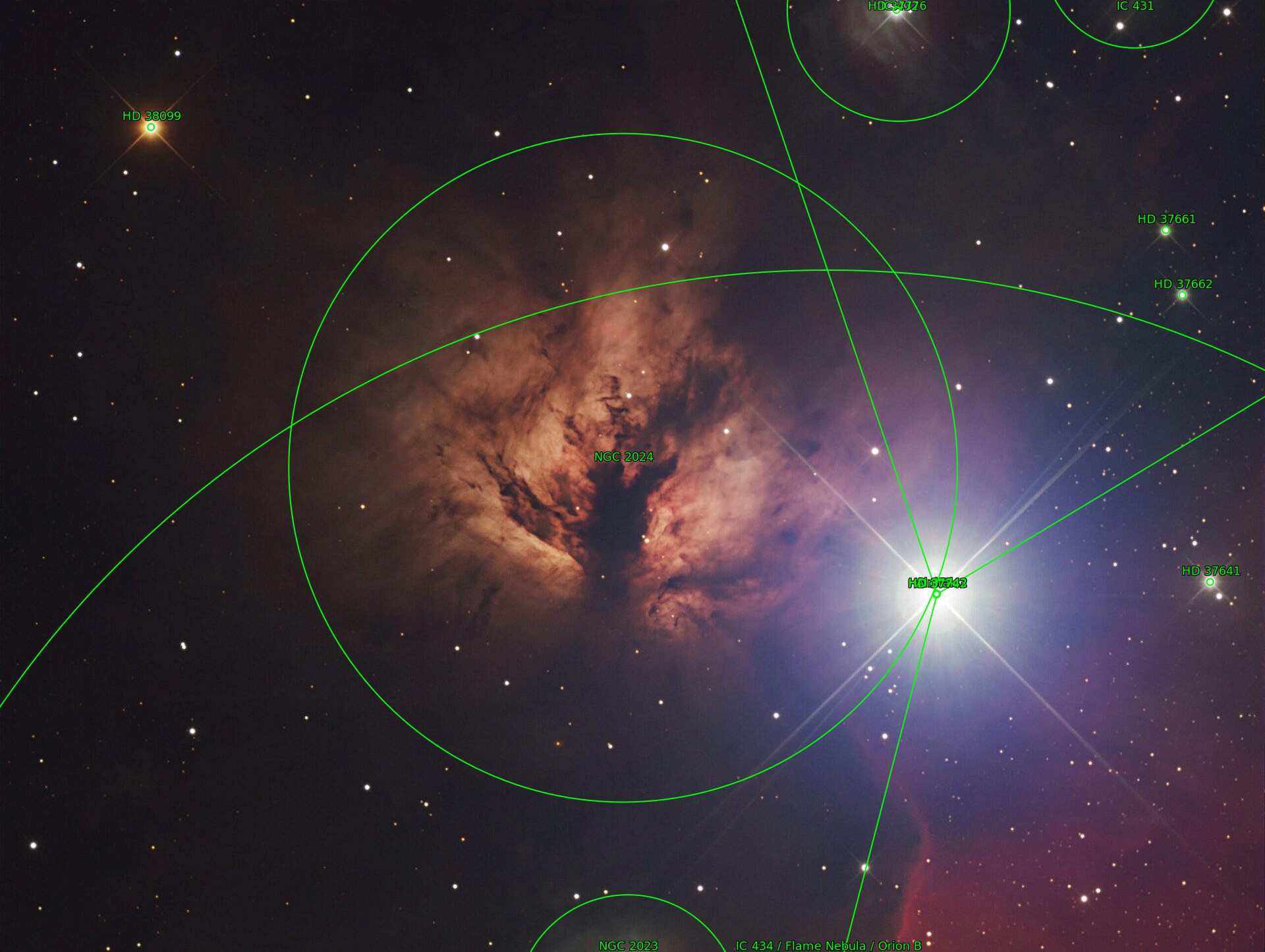 Sternkarten-Overlay (Astrometry.net)