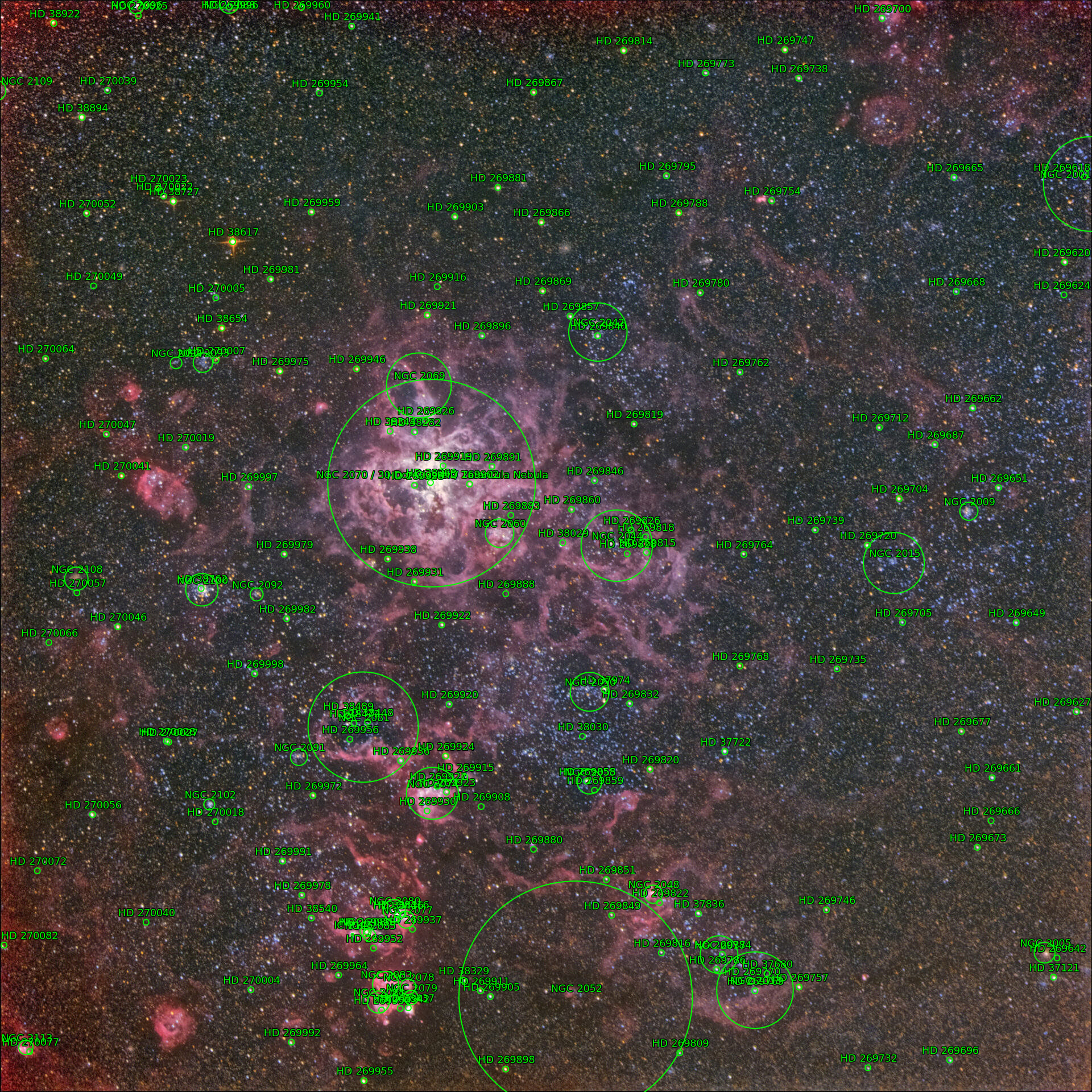 Sternkarten-Overlay (Astrometry.net)