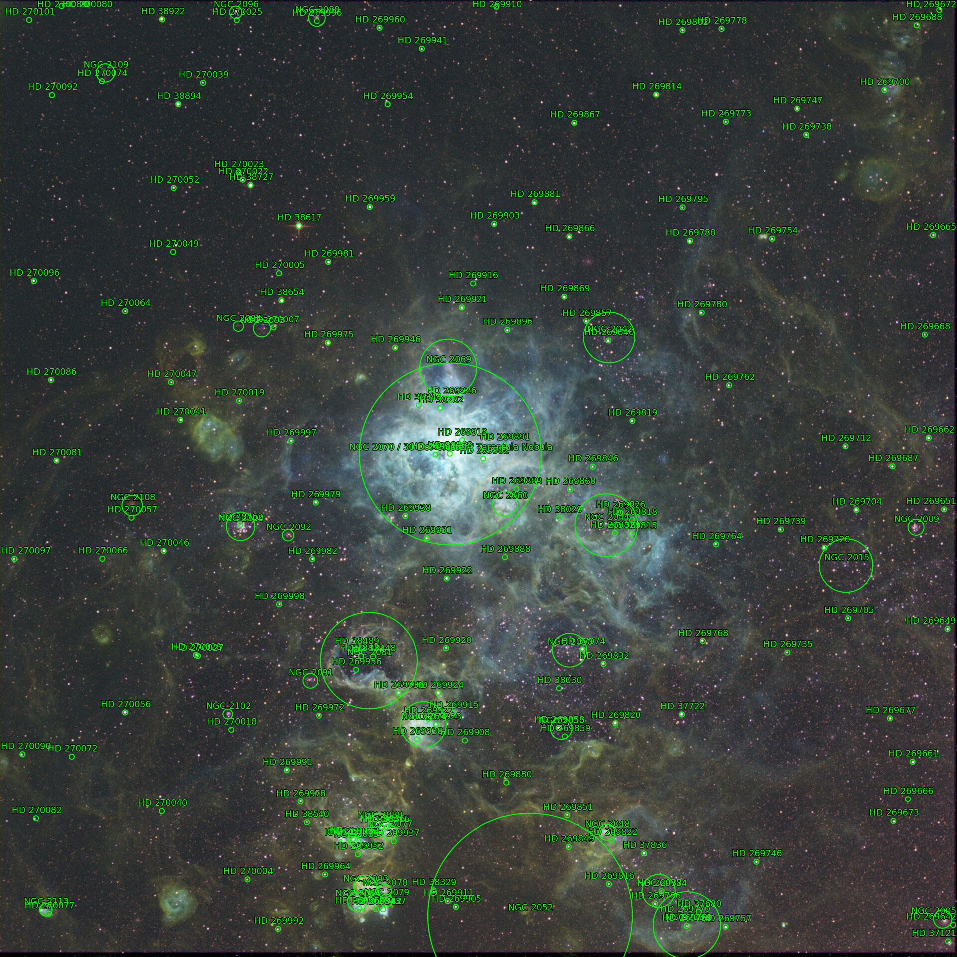 Sternkarten-Overlay (Astrometry.net)