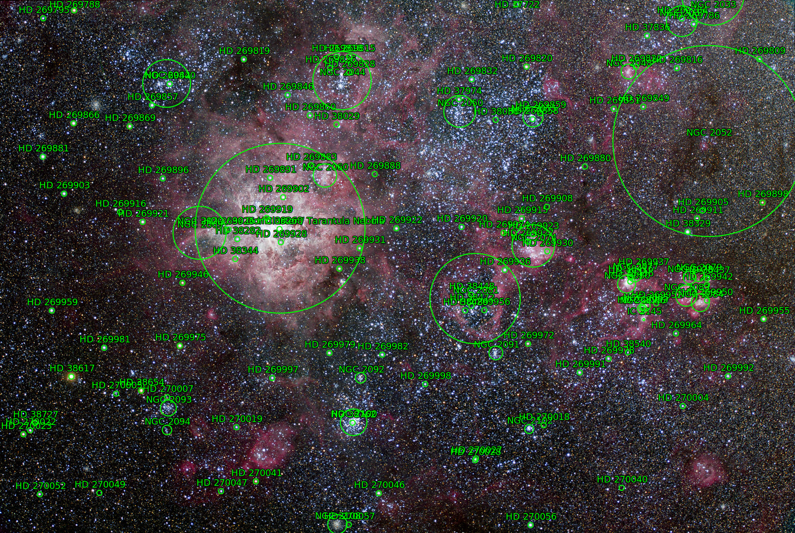 Sternkarten-Overlay (Astrometry.net)