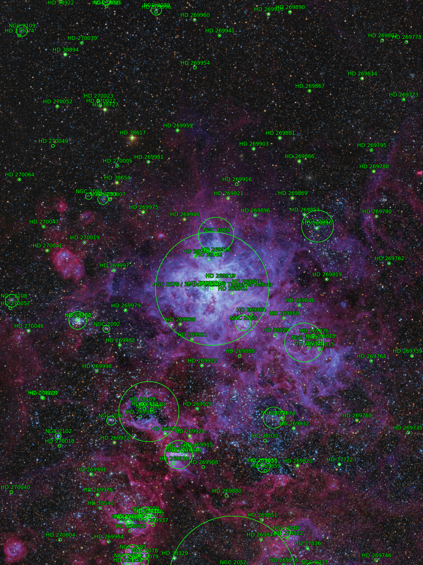 Sternkarten-Overlay (Astrometry.net)