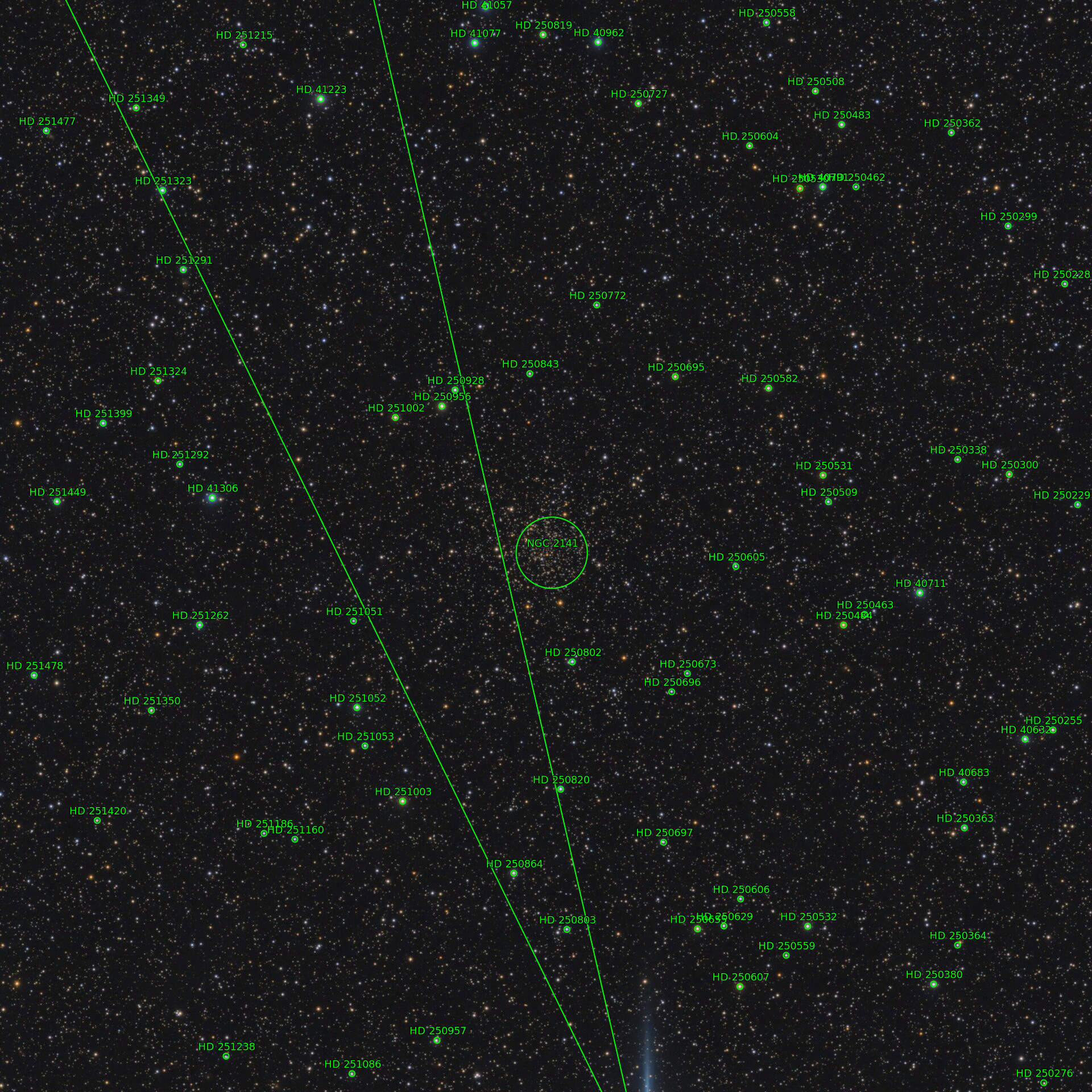 Sternkarten-Overlay (Astrometry.net)