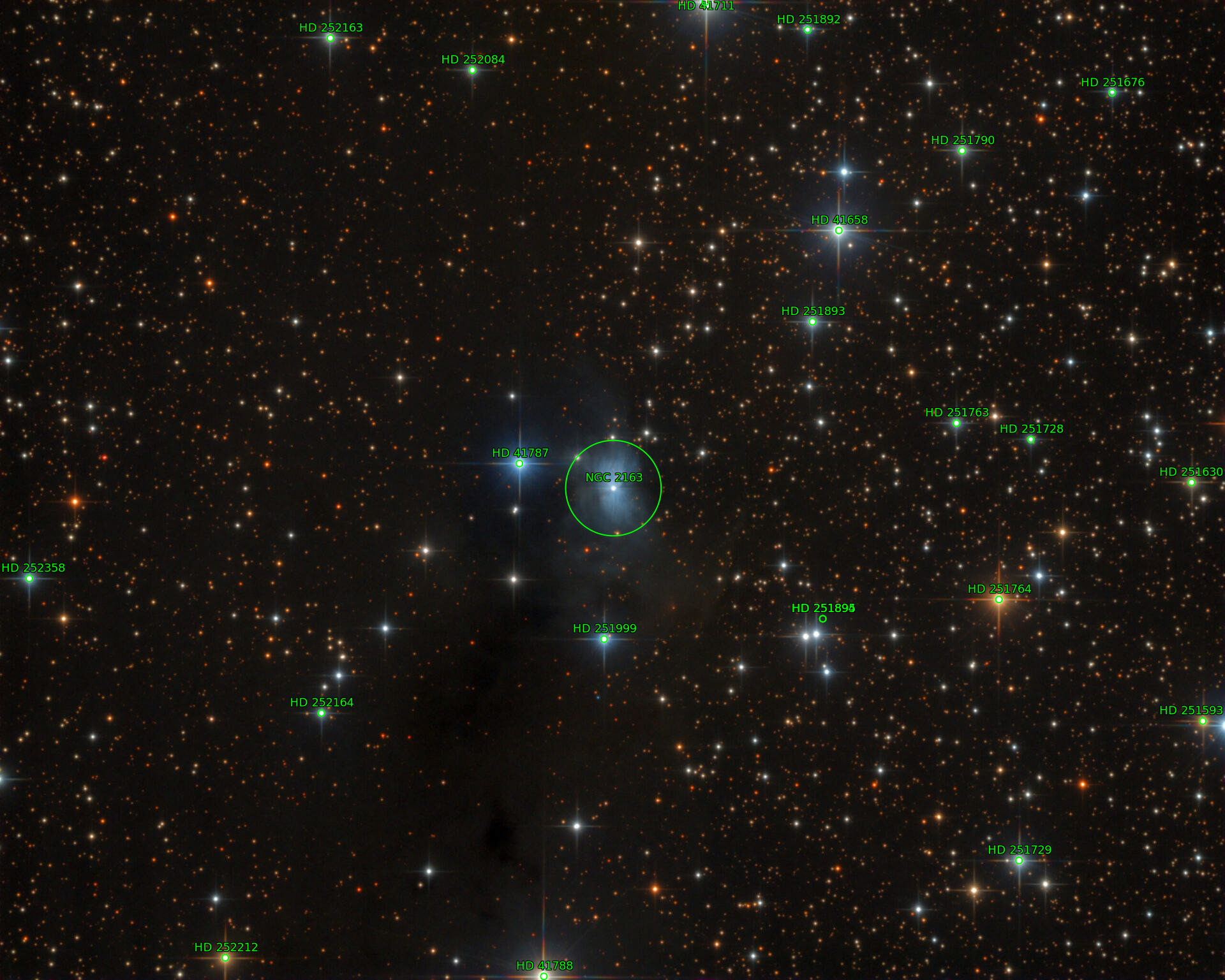 Sternkarten-Overlay (Astrometry.net)