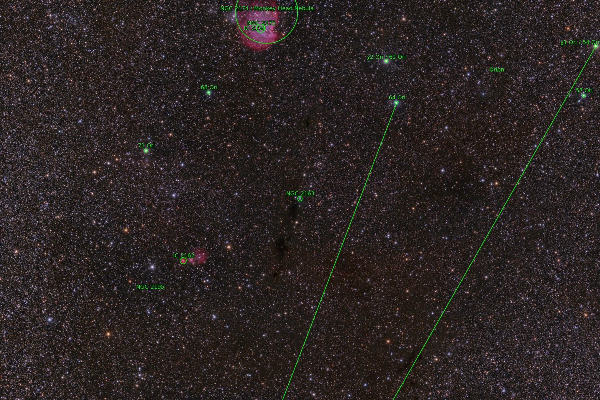 Sternkarten-Overlay (Astrometry.net)