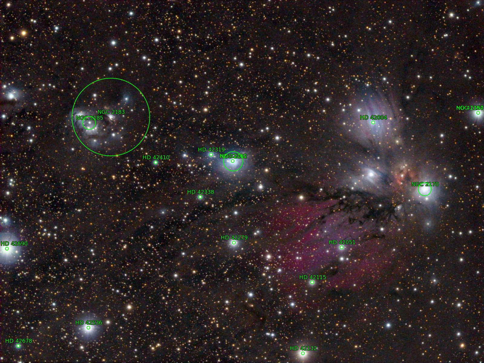Sternkarten-Overlay (Astrometry.net)