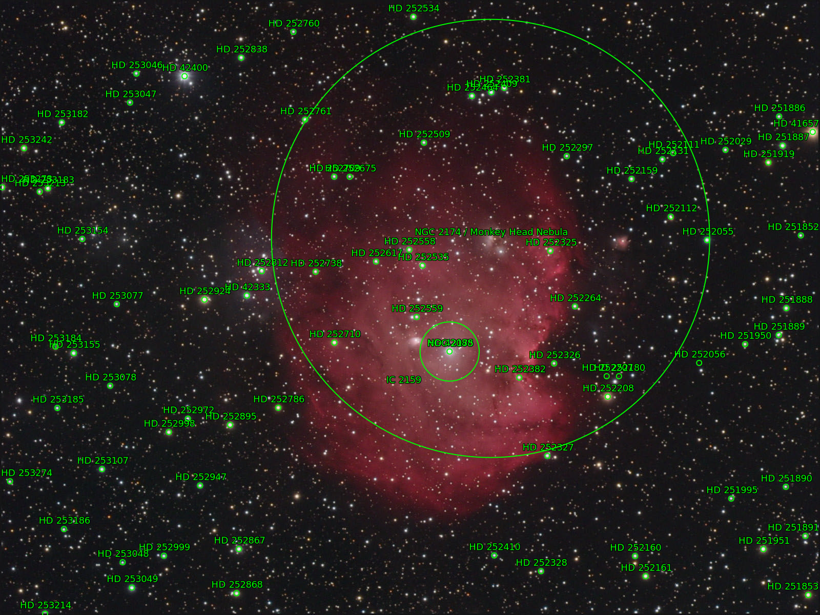 Sternkarten-Overlay (Astrometry.net)