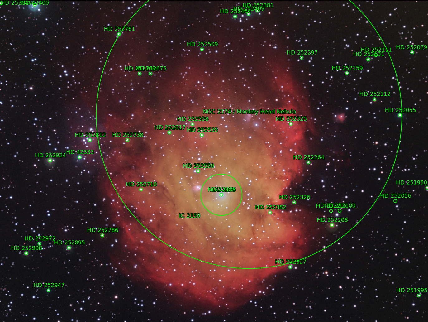 Sternkarten-Overlay (Astrometry.net)