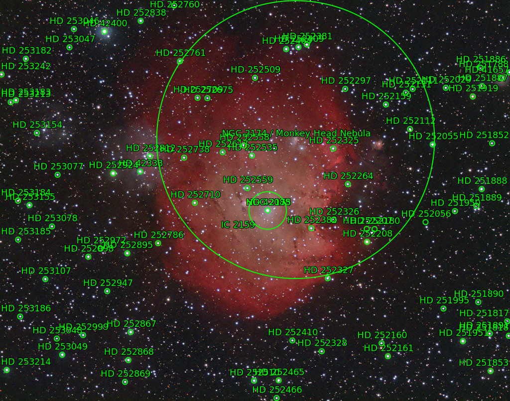Sternkarten-Overlay (Astrometry.net)