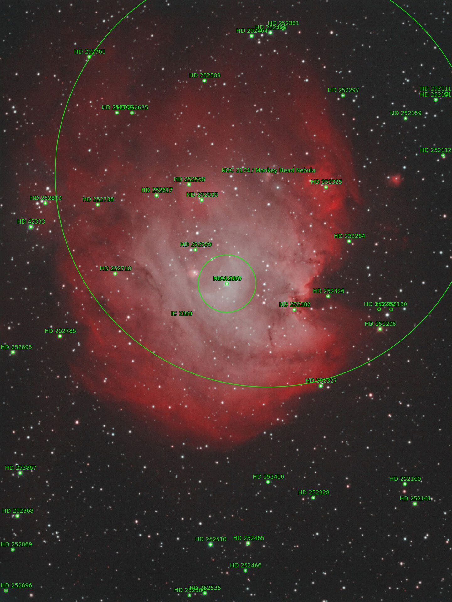 Sternkarten-Overlay (Astrometry.net)
