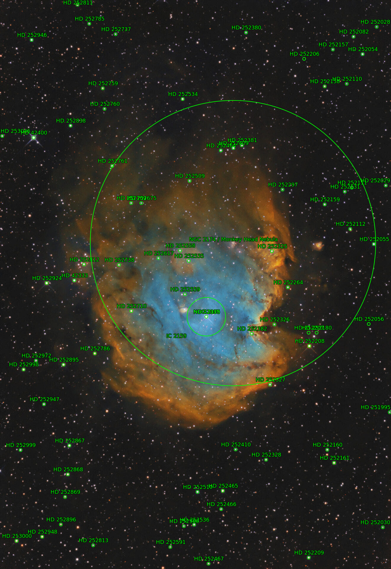 Sternkarten-Overlay (Astrometry.net)