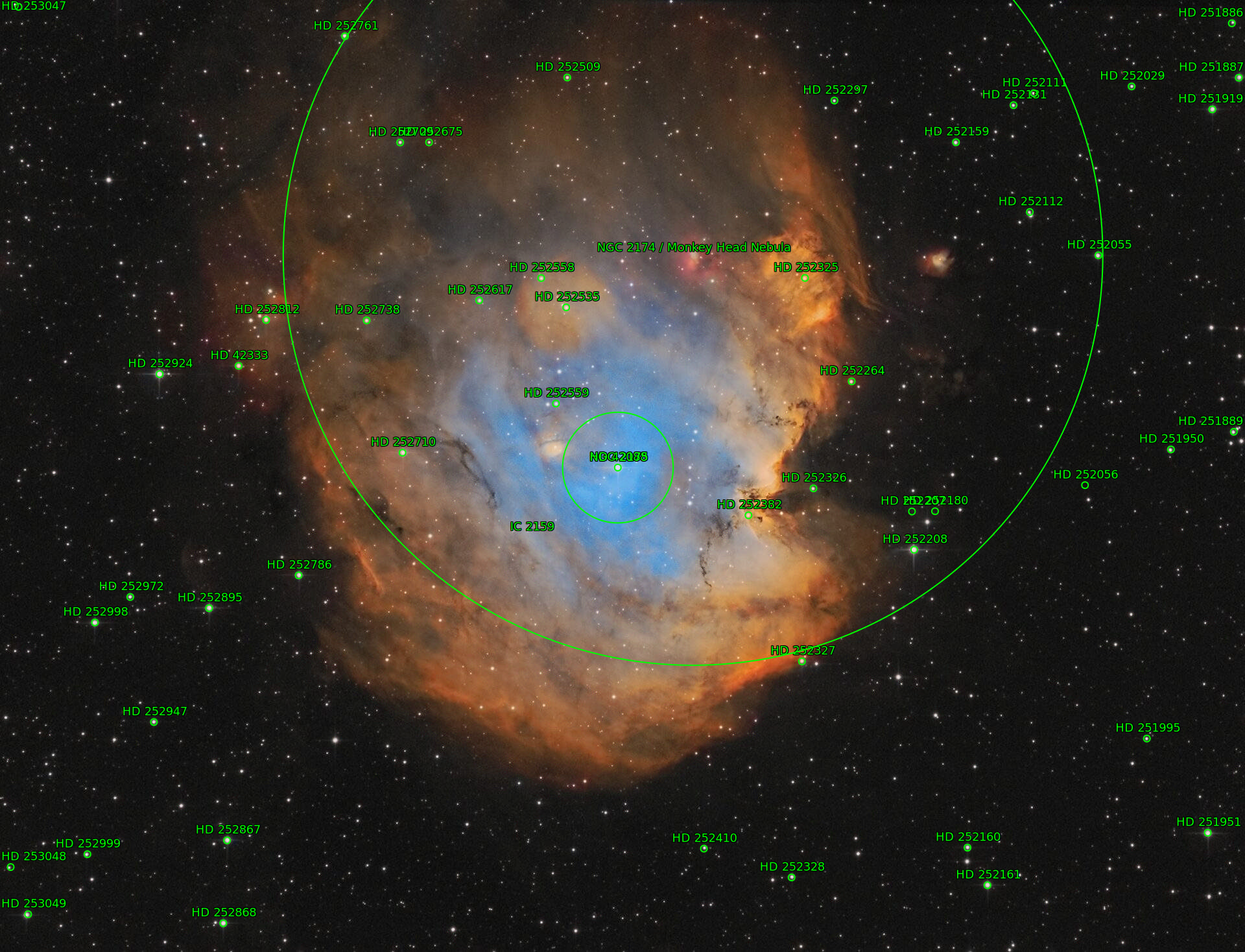Sternkarten-Overlay (Astrometry.net)