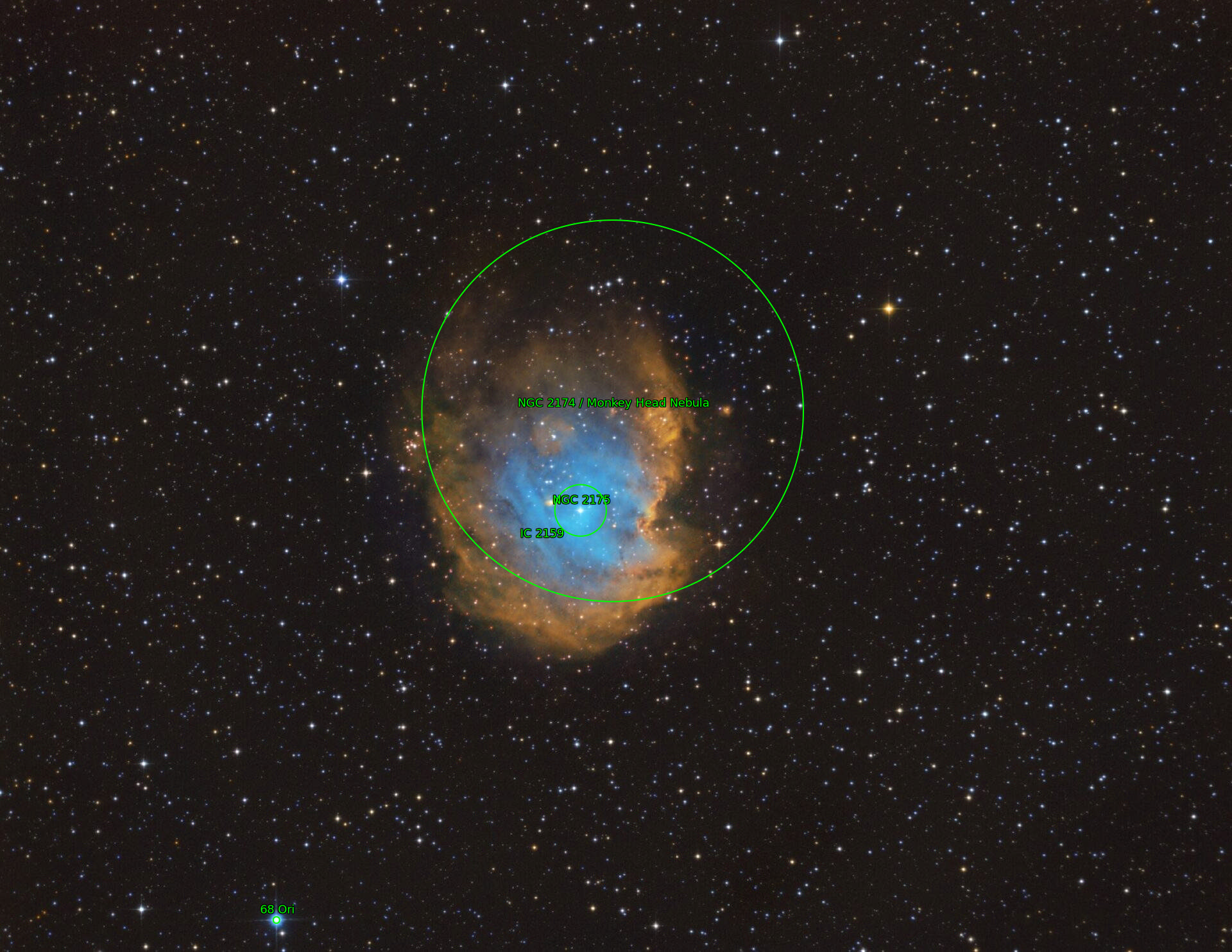 Sternkarten-Overlay (Astrometry.net)