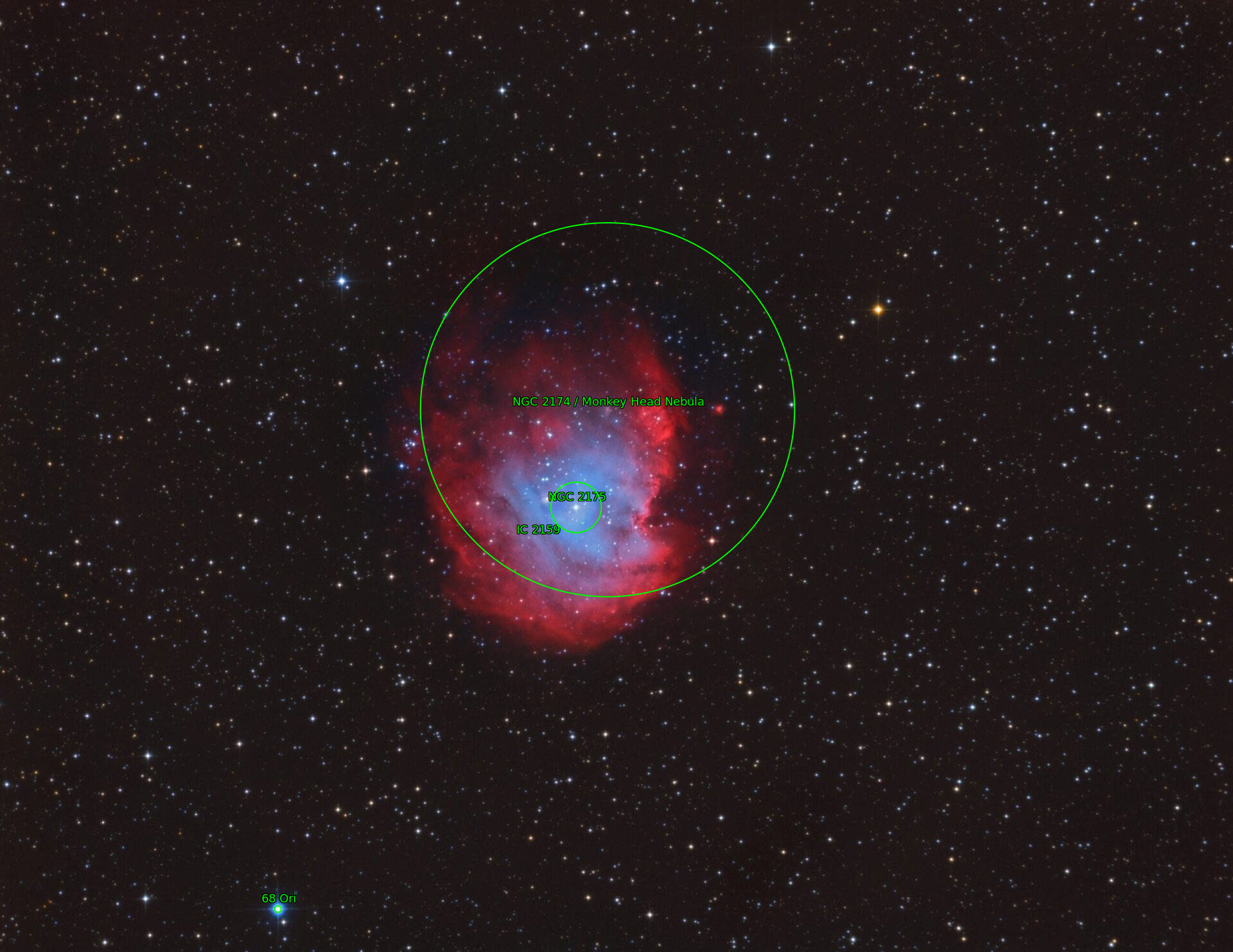 Sternkarten-Overlay (Astrometry.net)