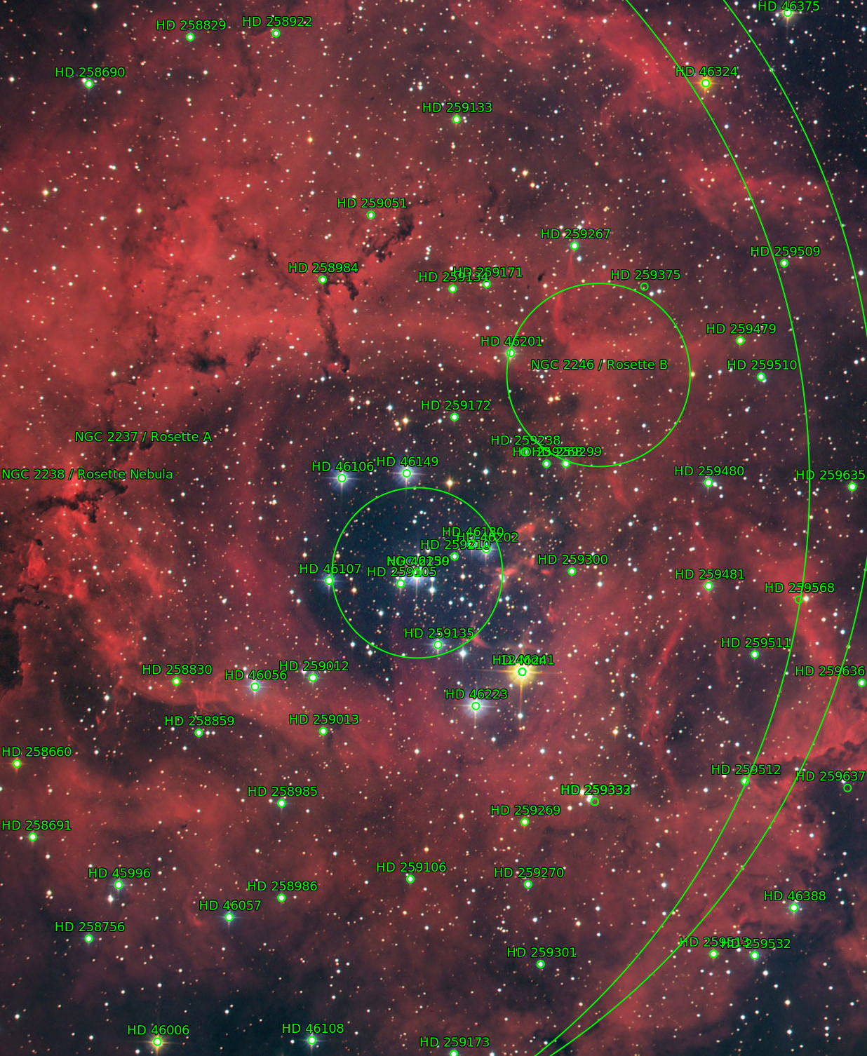Sternkarten-Overlay (Astrometry.net)