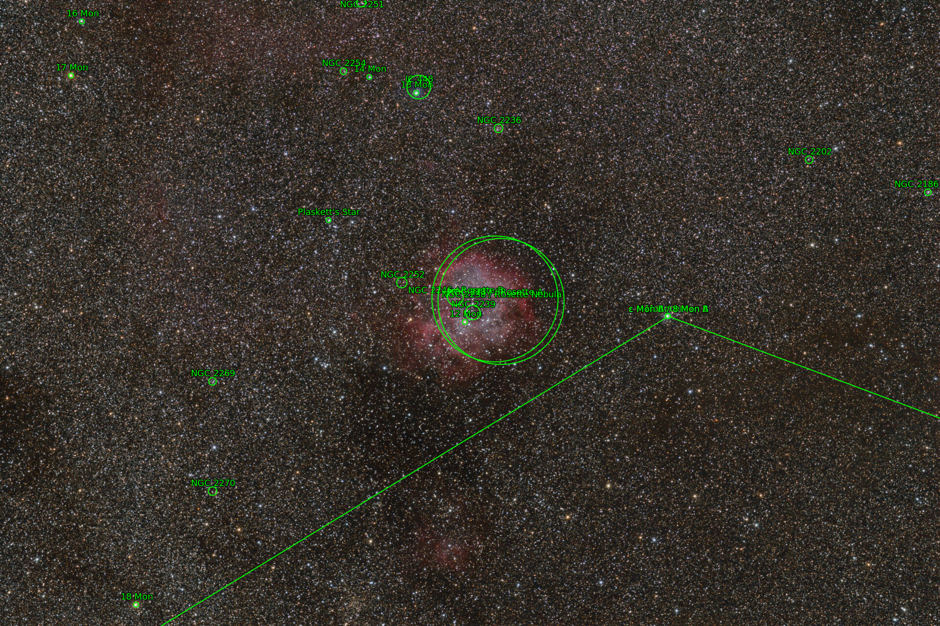 Sternkarten-Overlay (Astrometry.net)