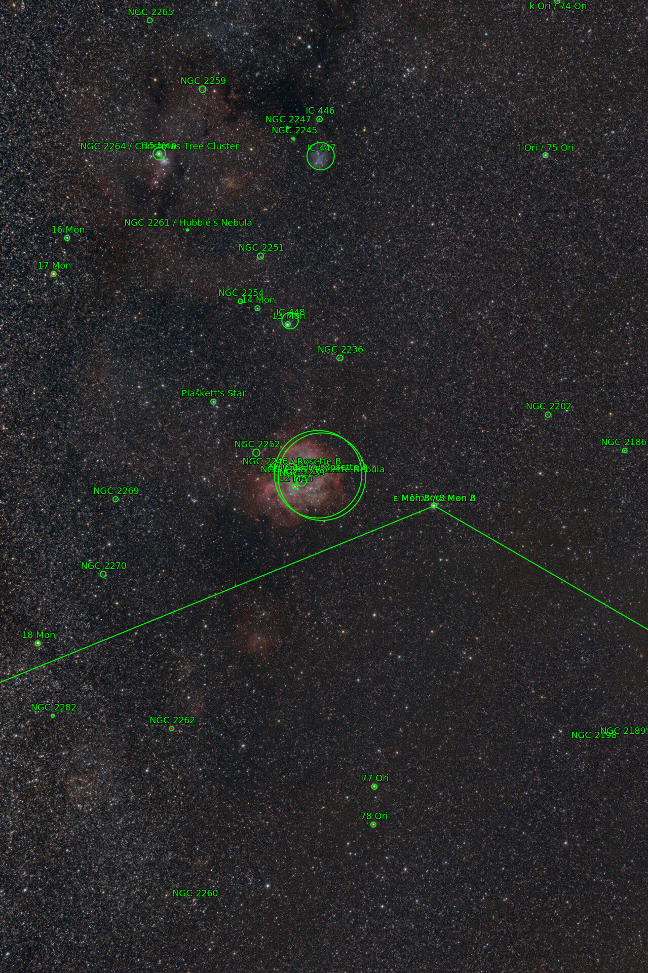 Sternkarten-Overlay (Astrometry.net)