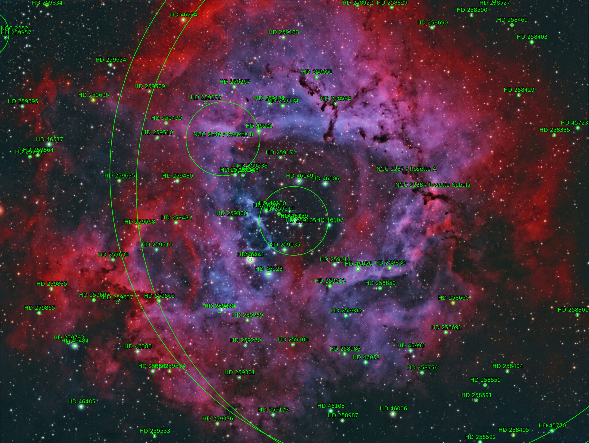 Sternkarten-Overlay (Astrometry.net)