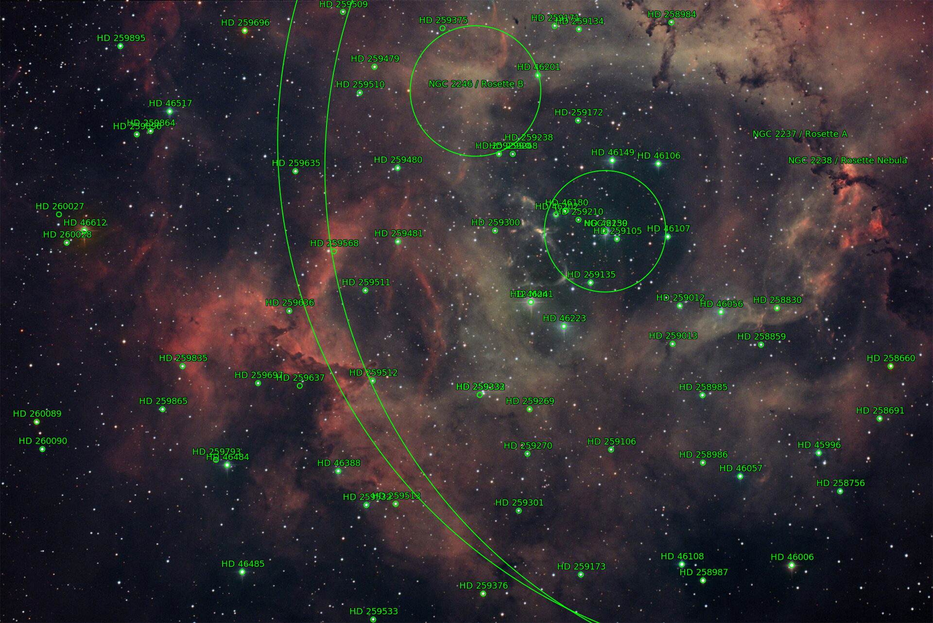 Sternkarten-Overlay (Astrometry.net)