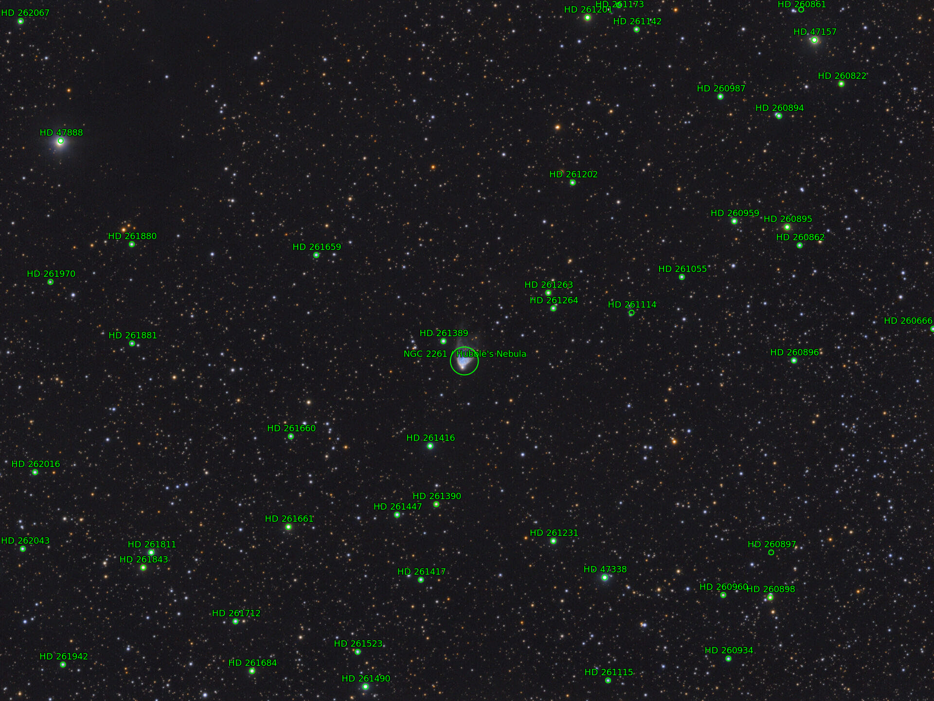 Sternkarten-Overlay (Astrometry.net)