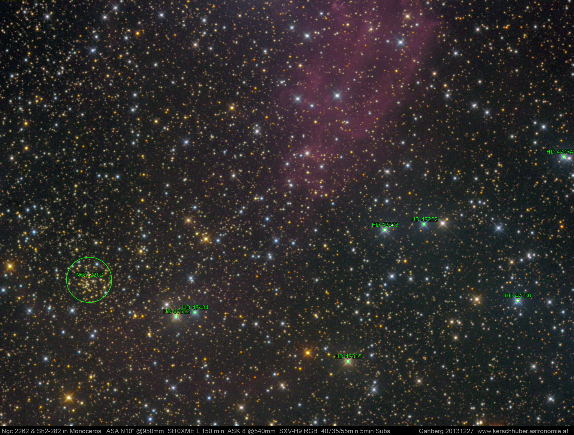 Sternkarten-Overlay (Astrometry.net)