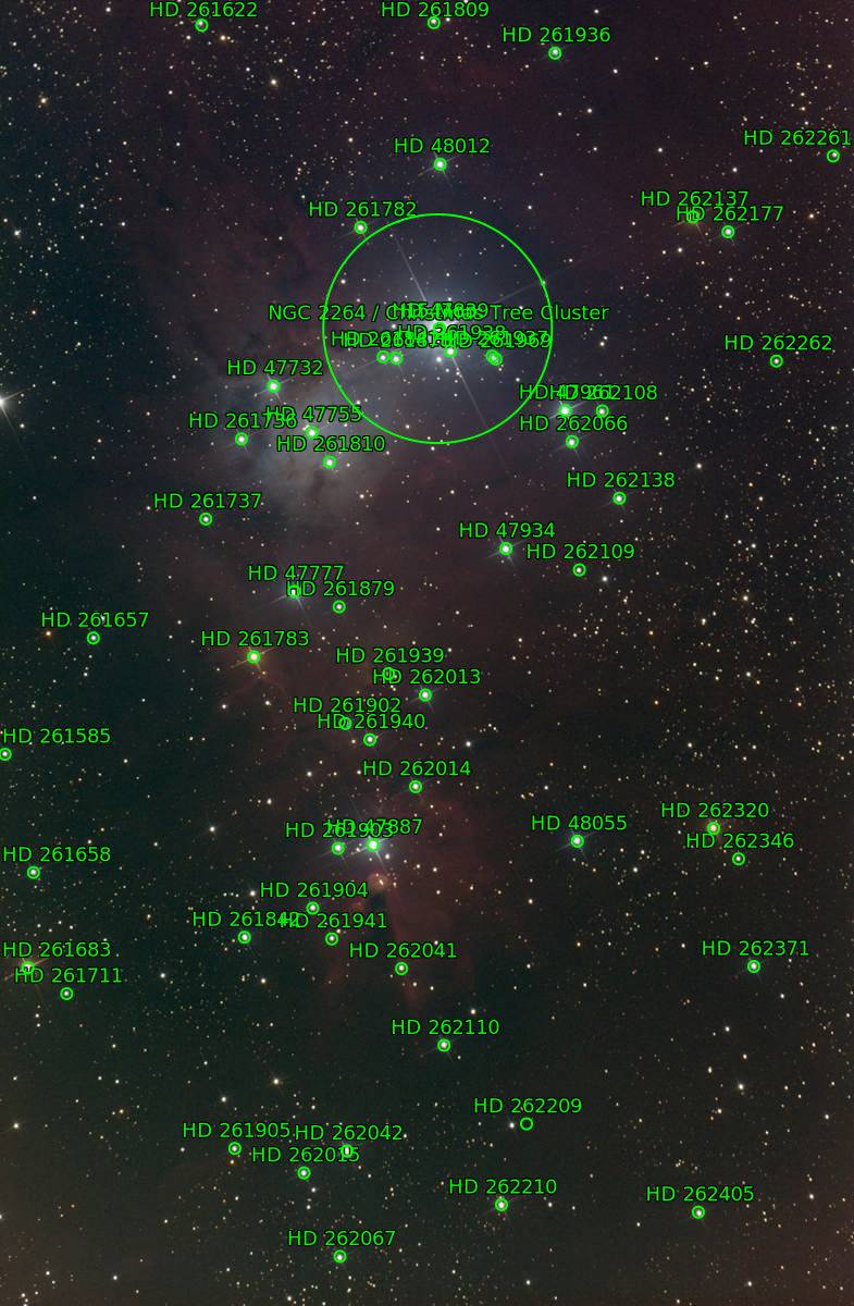 Sternkarten-Overlay (Astrometry.net)