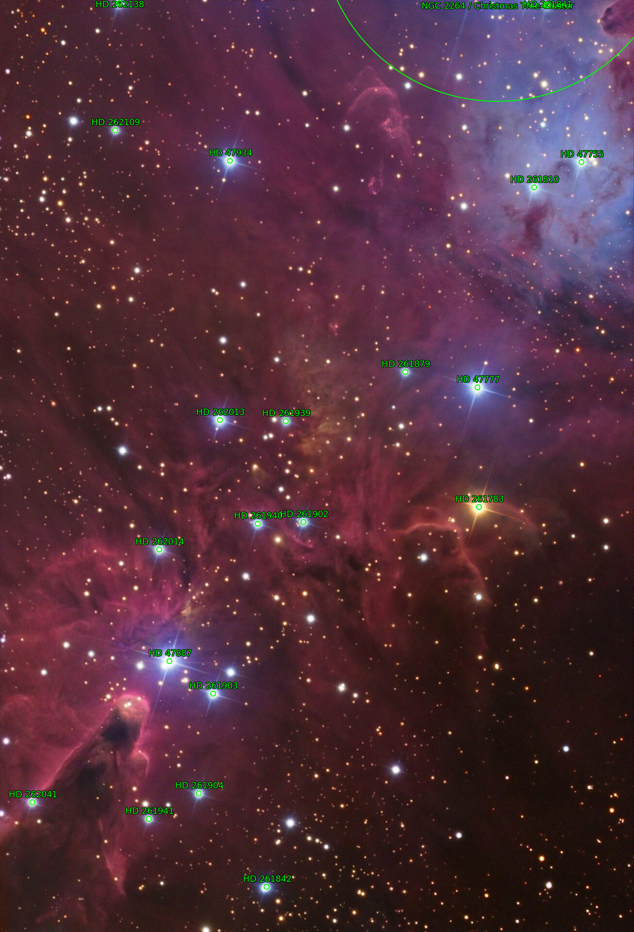 Sternkarten-Overlay (Astrometry.net)