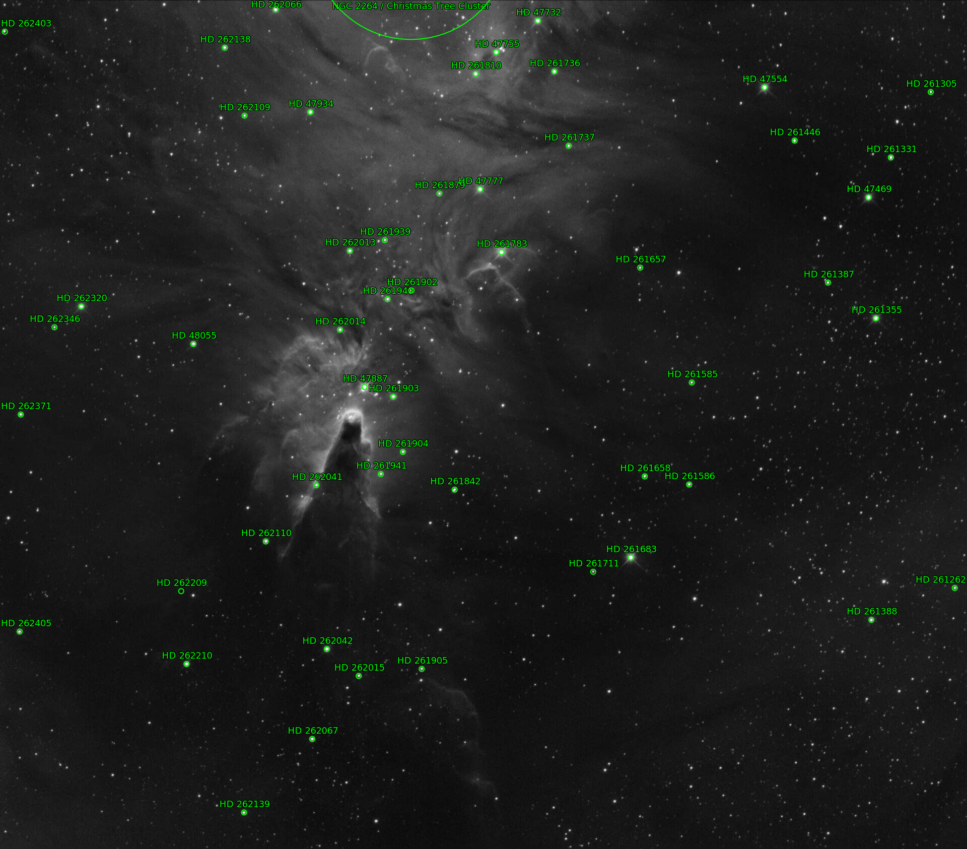 Sternkarten-Overlay (Astrometry.net)
