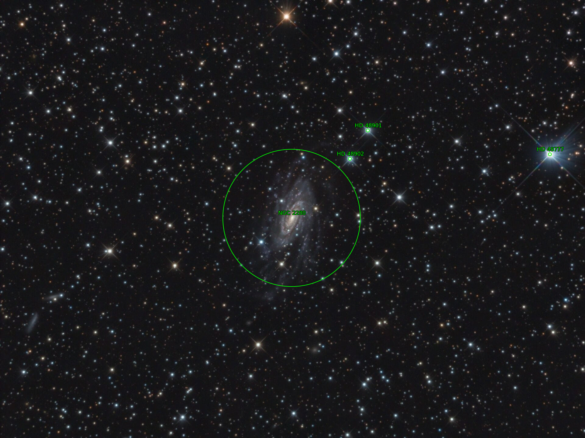 Sternkarten-Overlay (Astrometry.net)