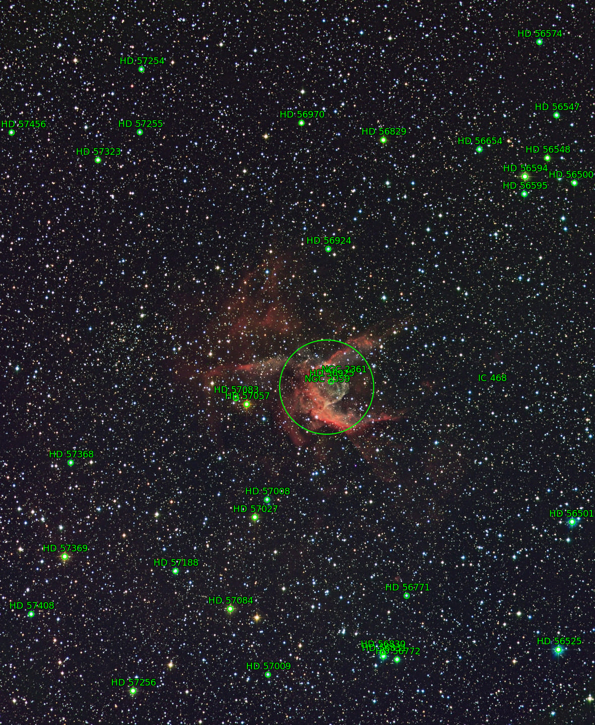 Sternkarten-Overlay (Astrometry.net)