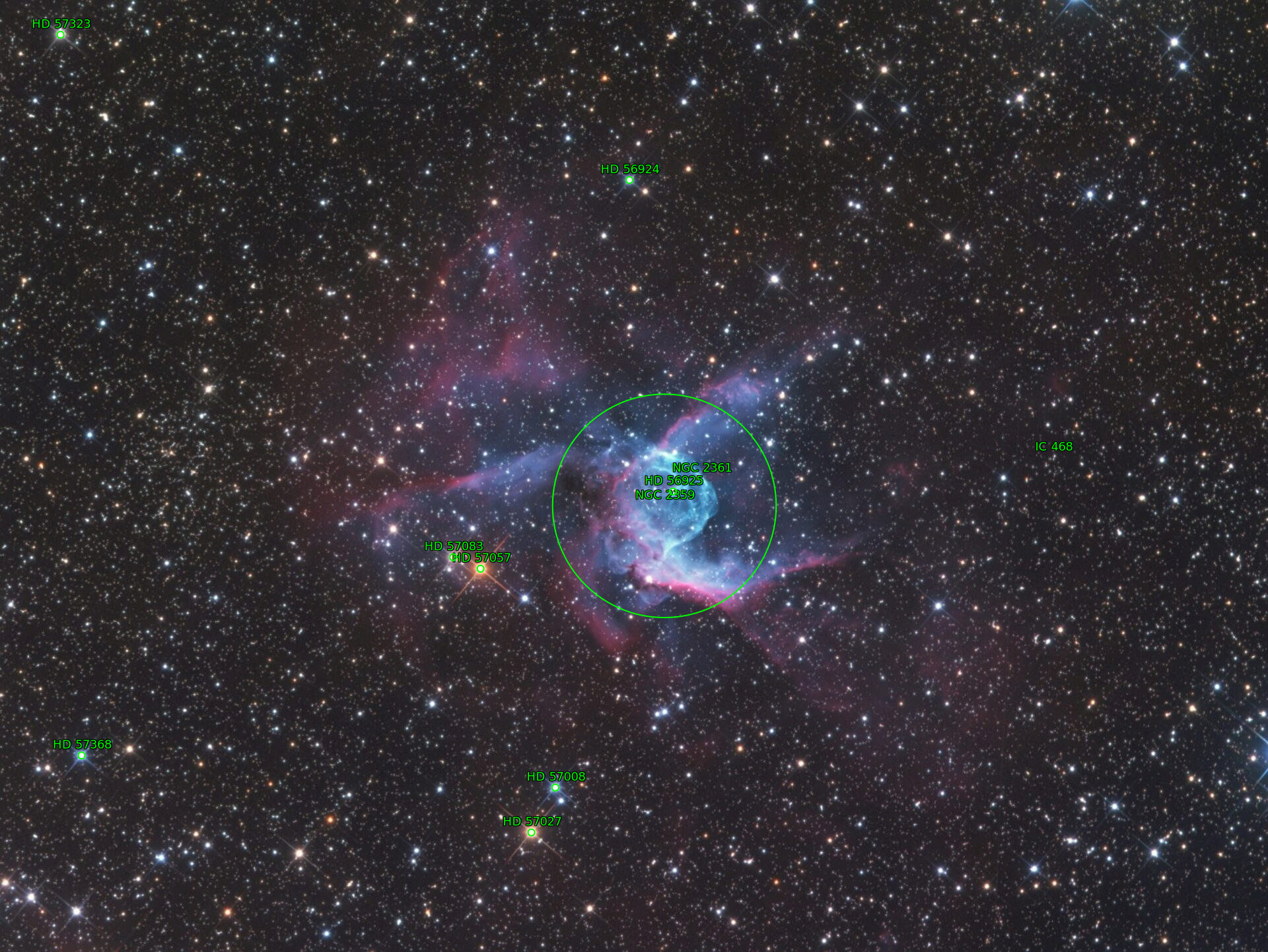 Sternkarten-Overlay (Astrometry.net)