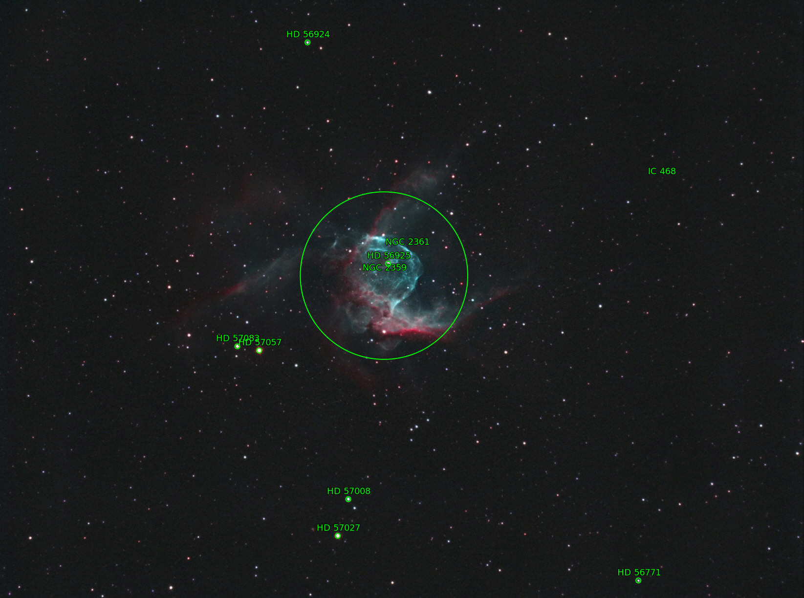 Sternkarten-Overlay (Astrometry.net)